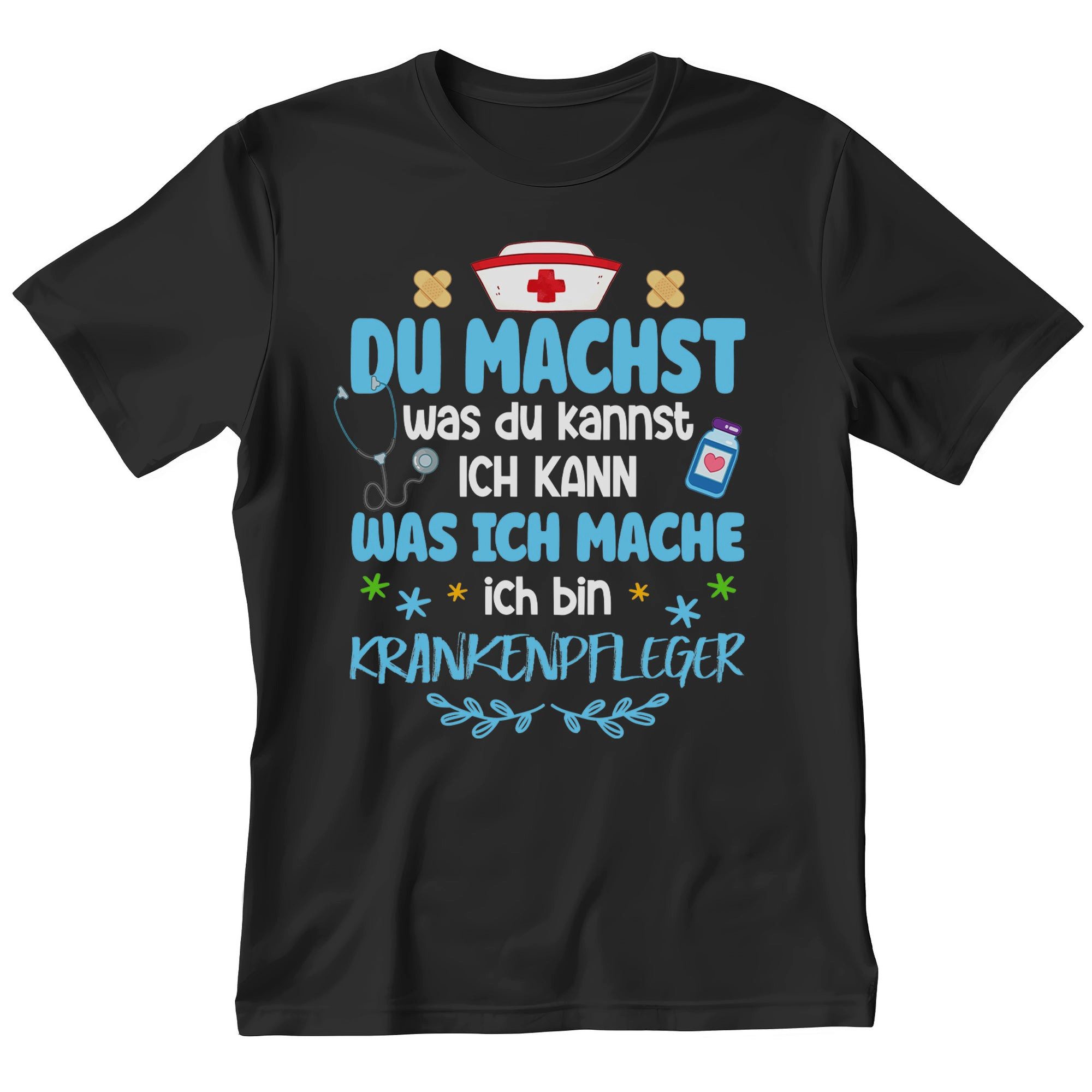 T-Shirt Krankenpfleger Geschenk Männer Spruch Beruf Ausbildung Abschluss