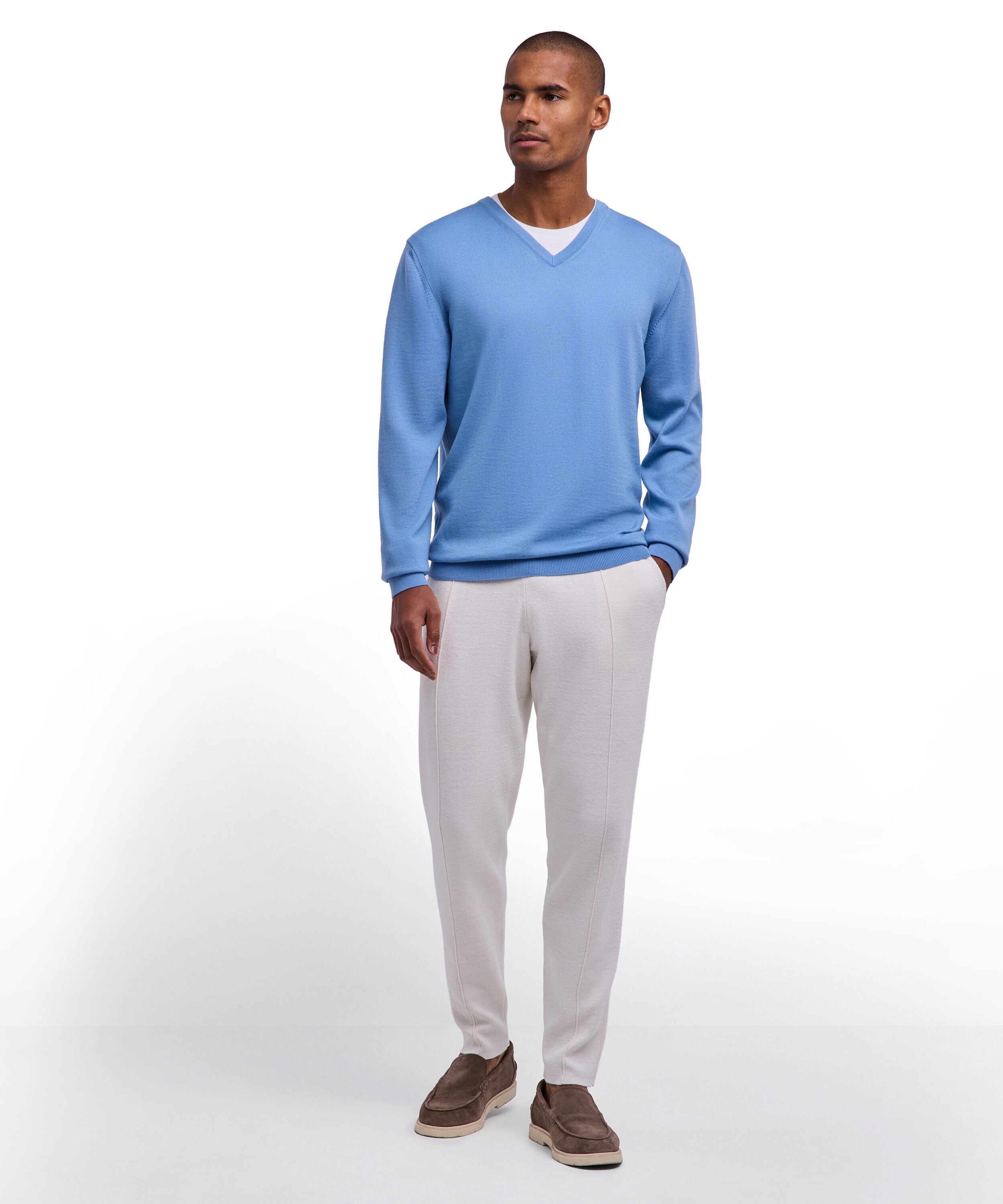 FALKE Strickpullover Pullover aus reiner, extrafeiner Merinowolle (1-tlg) aus reiner, extrafeiner Merinowolle