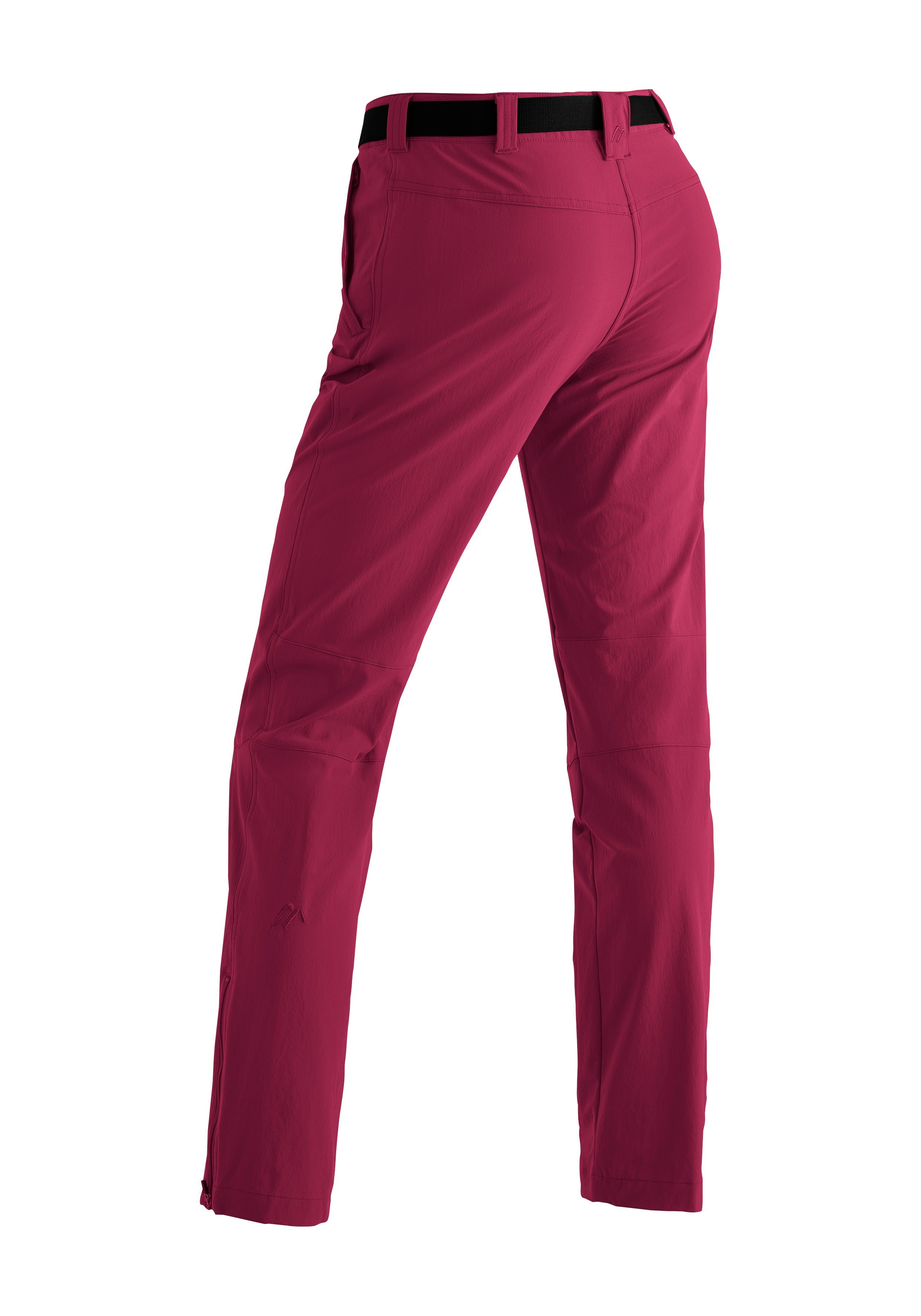 Inara purpurrot Funktionshose Sports aus Maier elastischem Wanderhose, Damen Material slim Outdoor-Hose