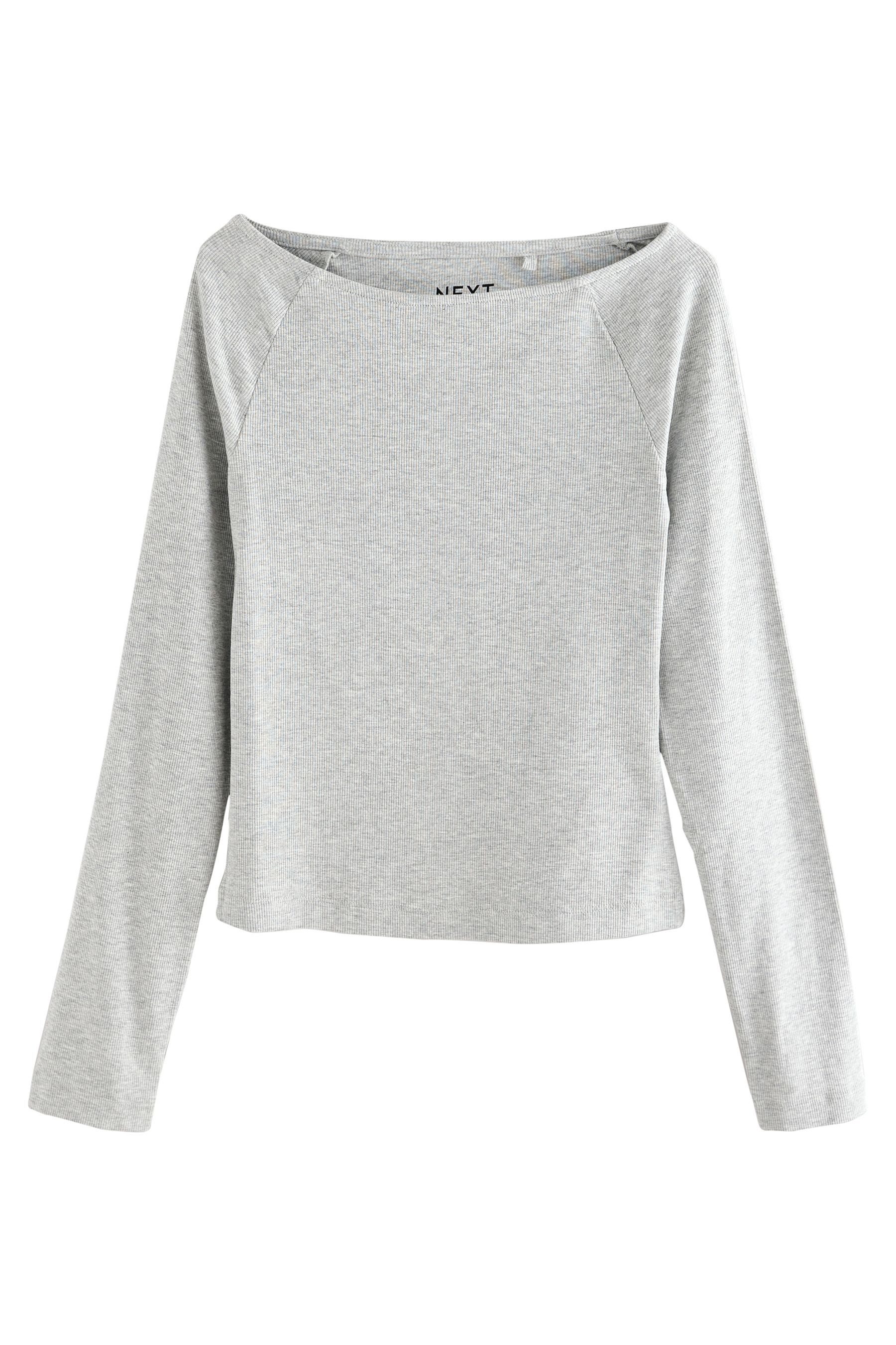 Next Blusenshirt Langarmoberteil mit offenem U-Boot-Ausschnitt (1-tlg) günstig online kaufen