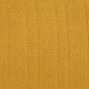 SCHÖNER LEBEN. Dekokissen Deko Kissen mit Bommeln Webstoff Baumwolle einfarbig gelb 30x50cm