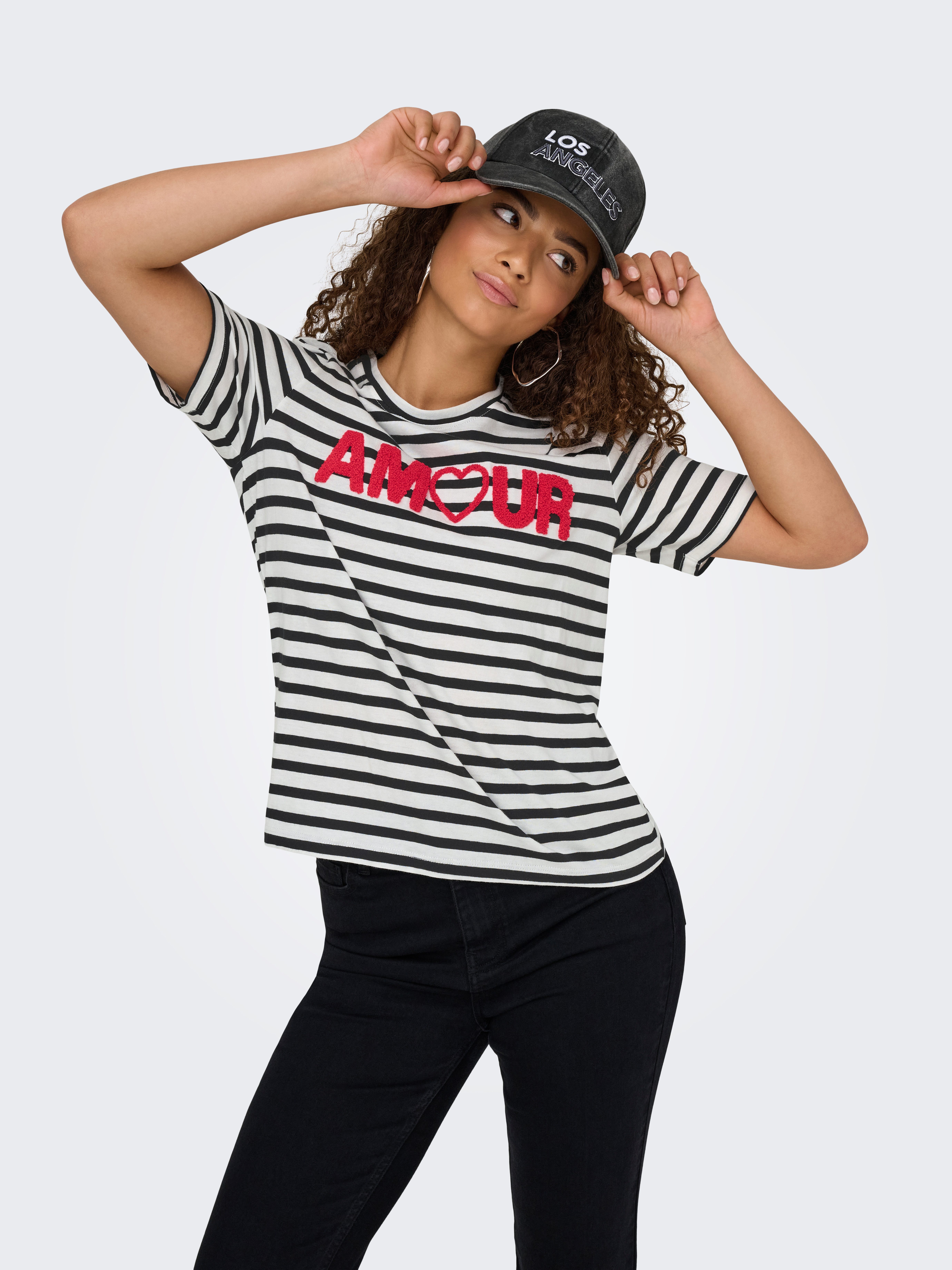 ONLY T-Shirt ONLKIKO LIFE S/S O-NECK TERRY TOP CS JRS günstig online kaufen