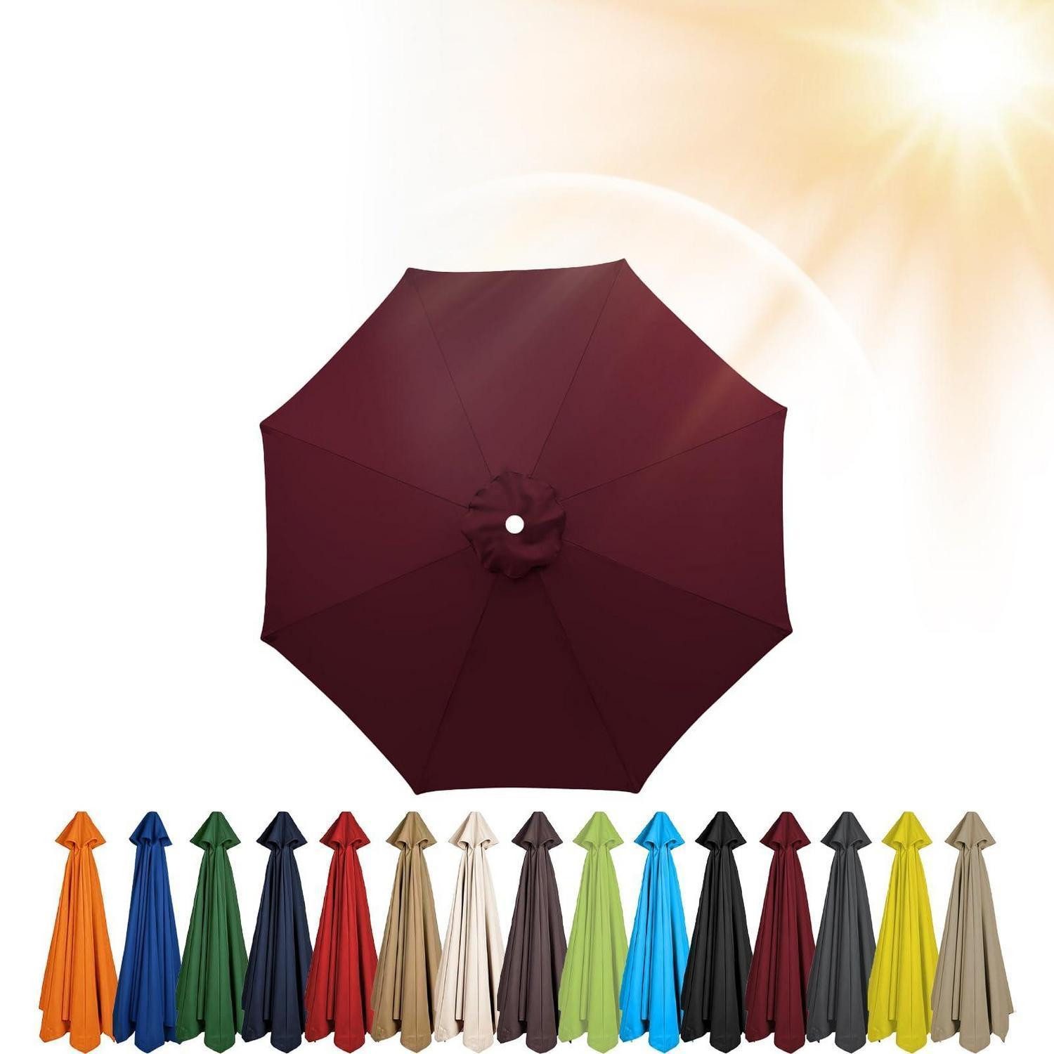 LuxusKollektion Sonnenschirm-Schutzhülle Sonnenschirm Ersatzbezug 3.5m 8 Streben (1-St)
