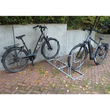 TRUTZHOLM Fahrradständer Fahrradständer Reihenparker für 4 Fahrräder feuerverzinkt 2x2 Mehrfach