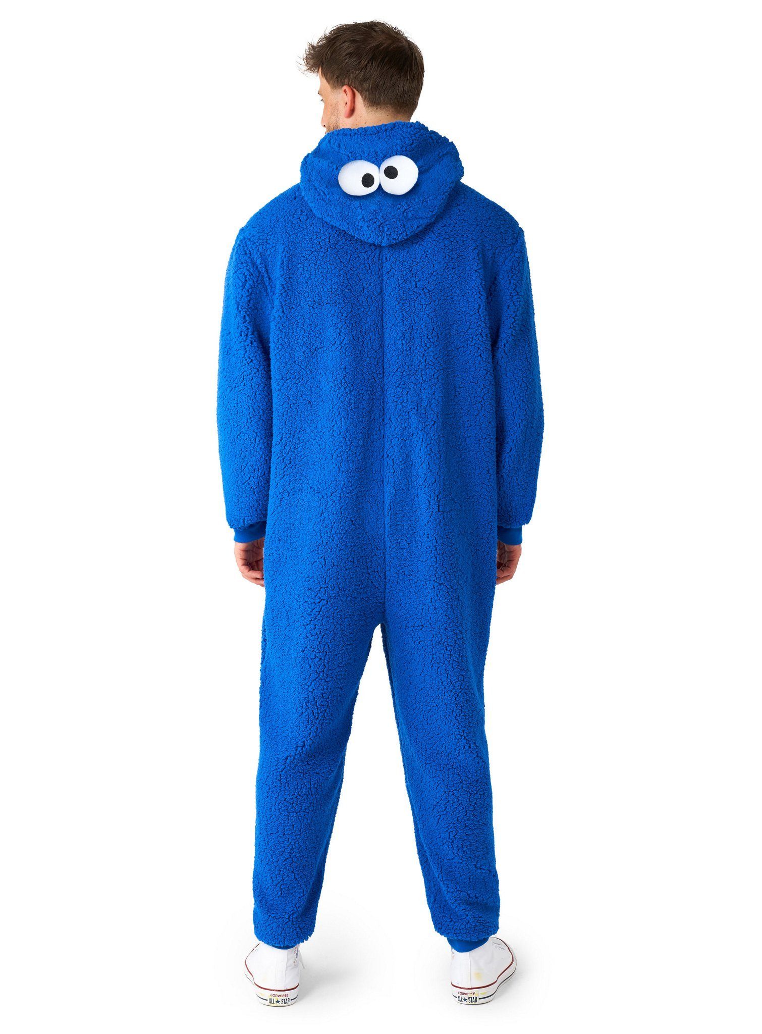 Opposuits Kostüm Krümelmonster Onesie, Megagemütlicher Einteiler - offizielles Sesamstraßen-Kostüm!