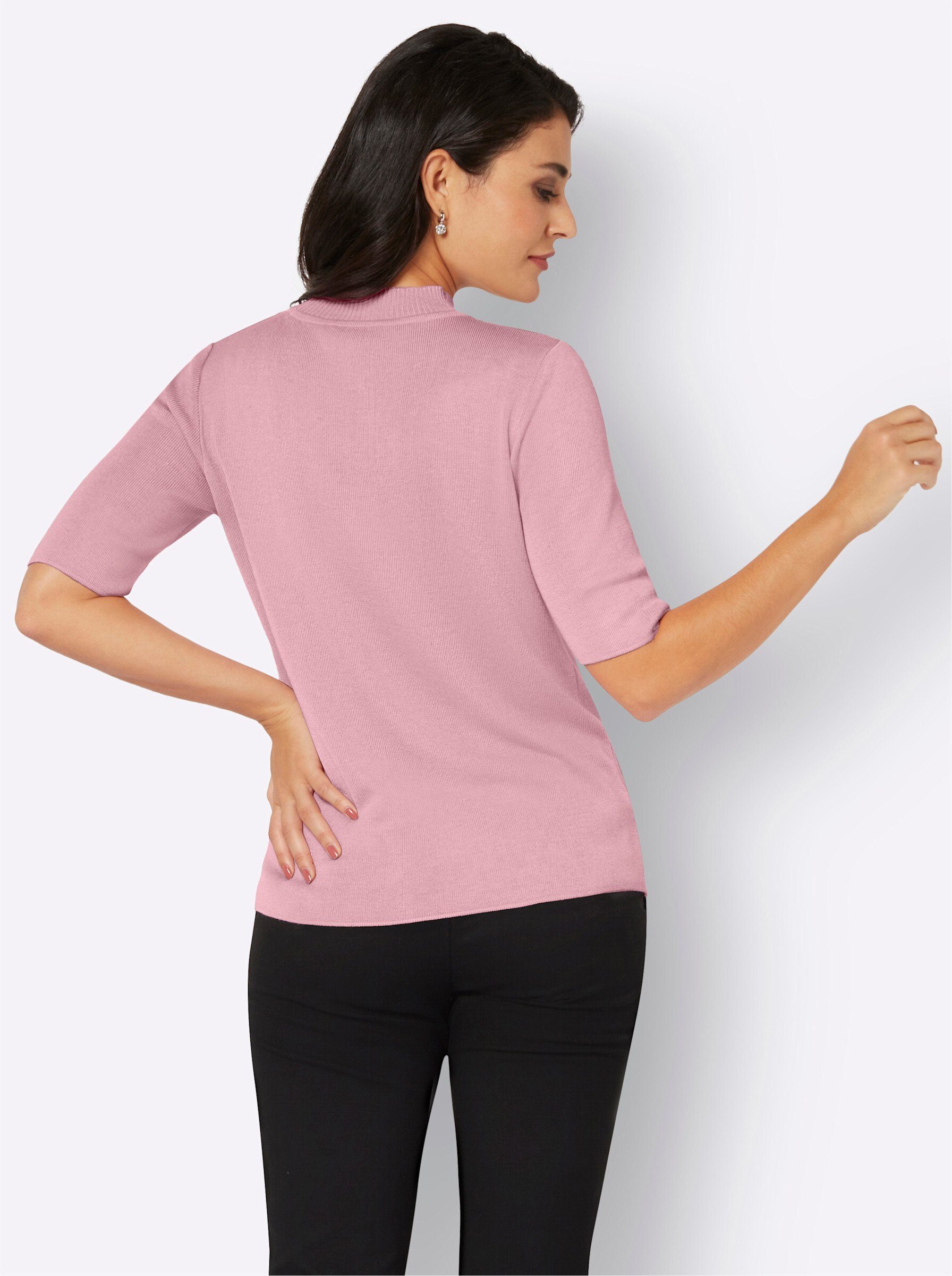 creation L Strickpullover Pullover Kurzarm