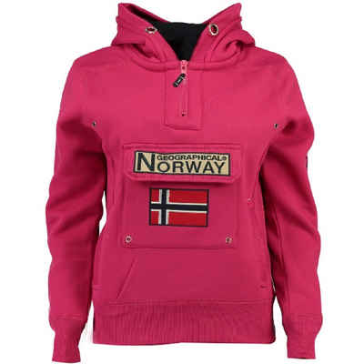 Geographical Norway Kapuzenpullover Gymclass by leyoley mit großer Bauchtasche und warmer Kapuze