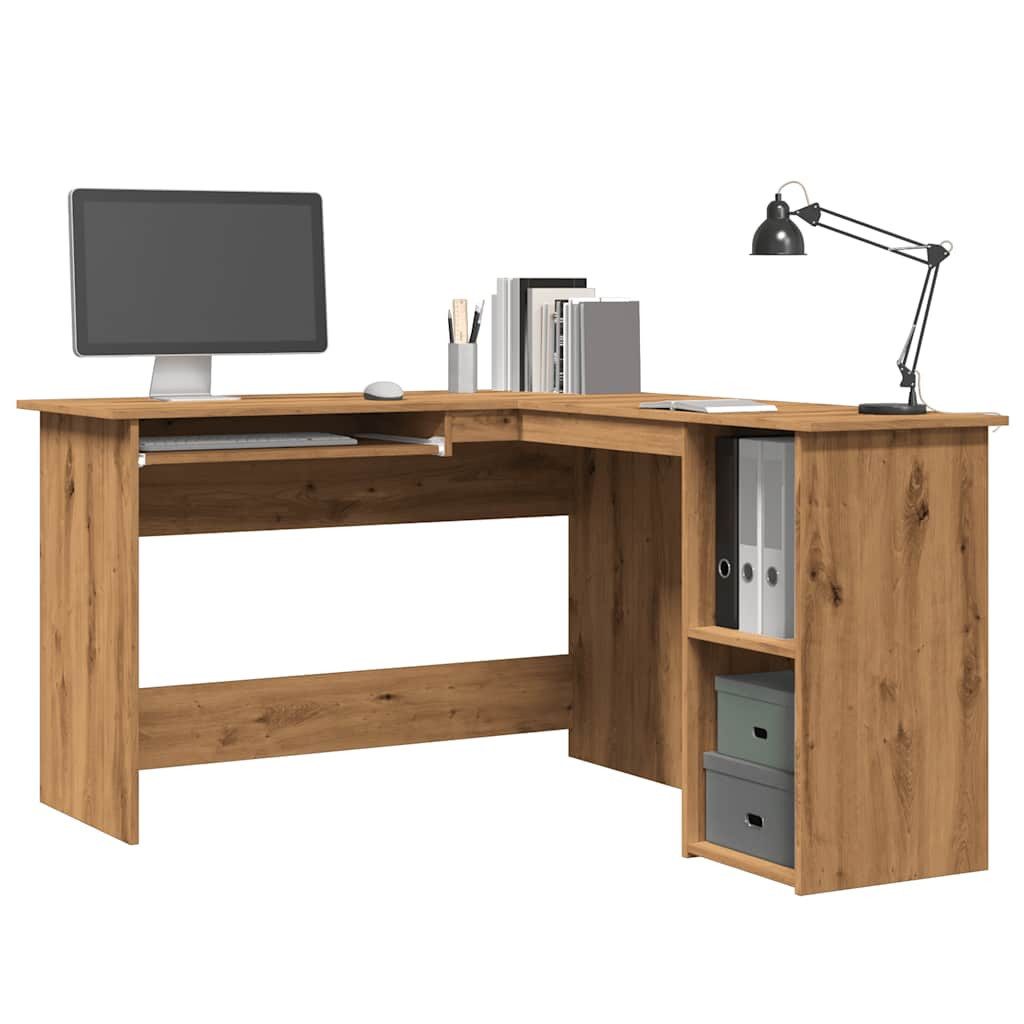 vidaXL Schreibtisch NA Eckschreibtisch Artisan-Eiche 120x140x75 cm Spanplatte