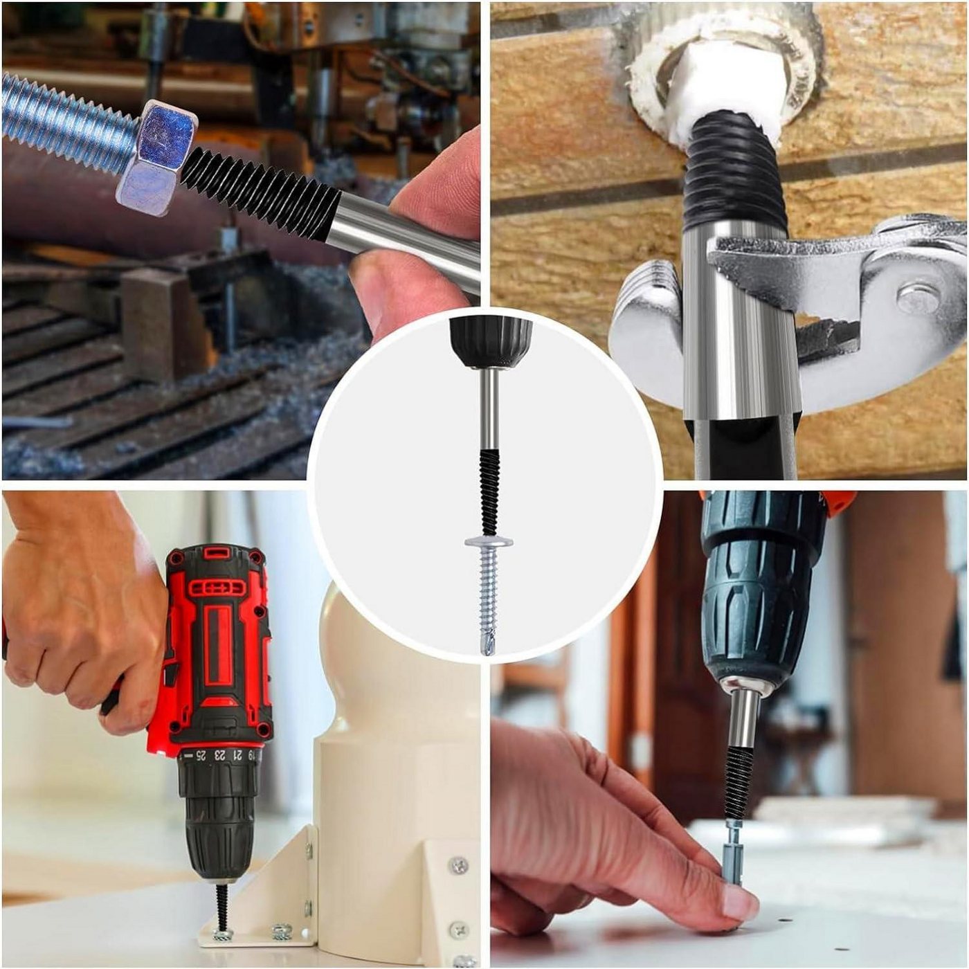 Thumbnail - LuxusKollektion Multitool Schraubenausdreher Set Profi 5-teilig HSS 4241 Linksausdreher