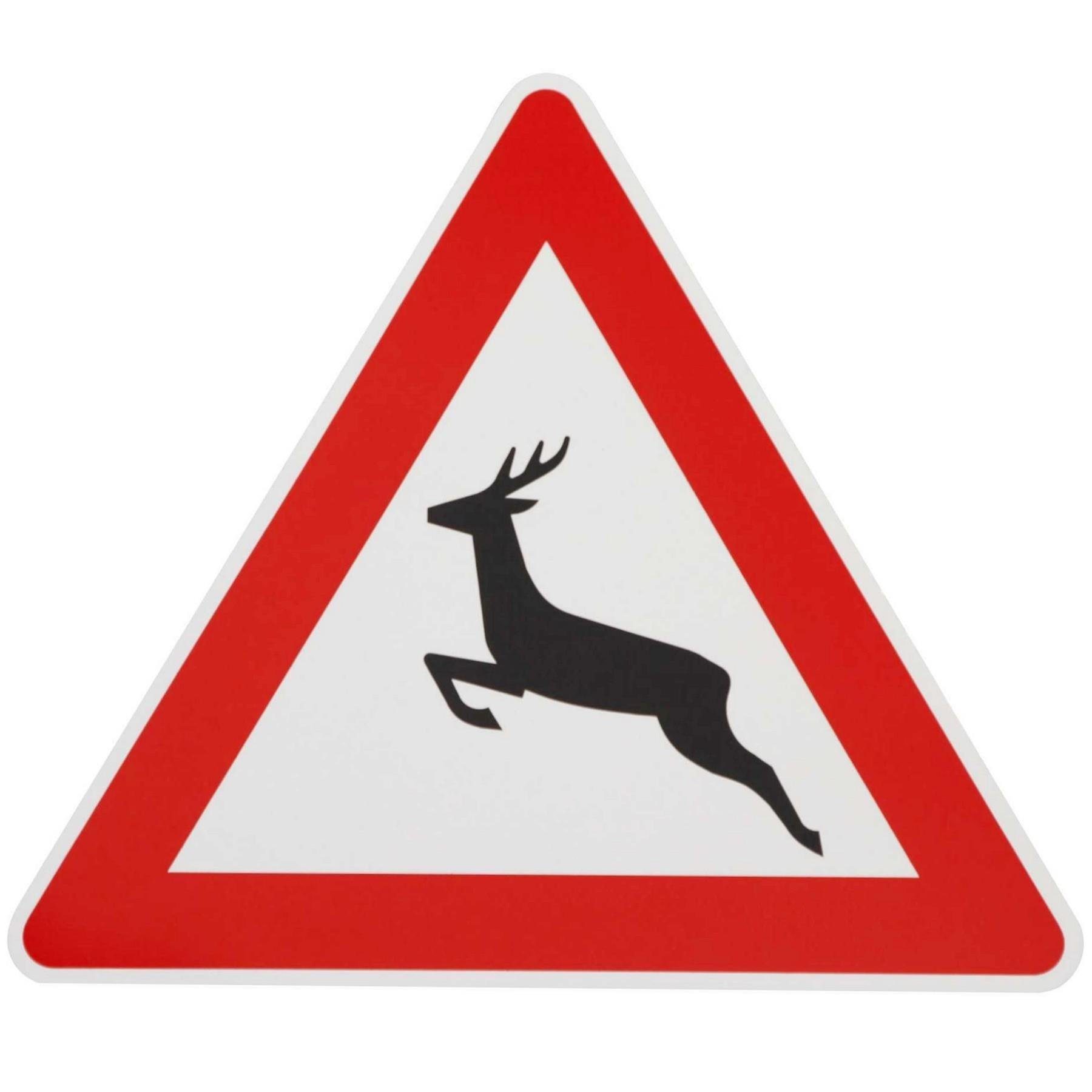 Verkehrsschild Verkehrszeichen 142-10 Wildwechsel Rechts RA1 900mm Straßen-schild
