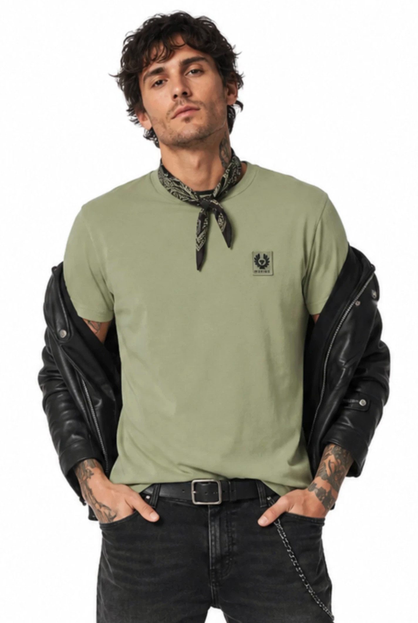 Belstaff T-Shirt Herren England 1924 Phoenix Logo Retro Regular Fit