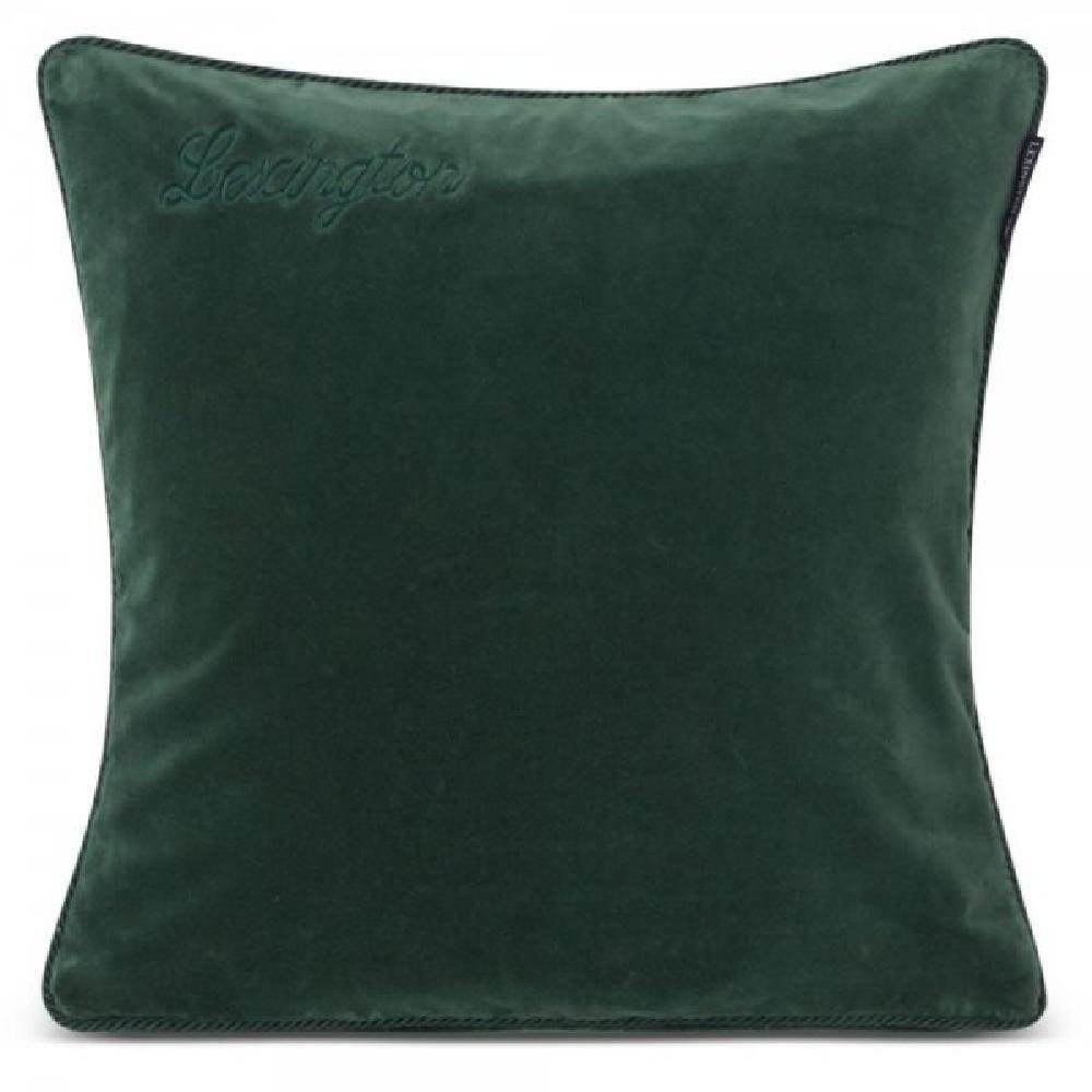 Lexington Kissenhülle LEXINGTON Kissenhülle Organic Cotton Velvet Green (50x50)
