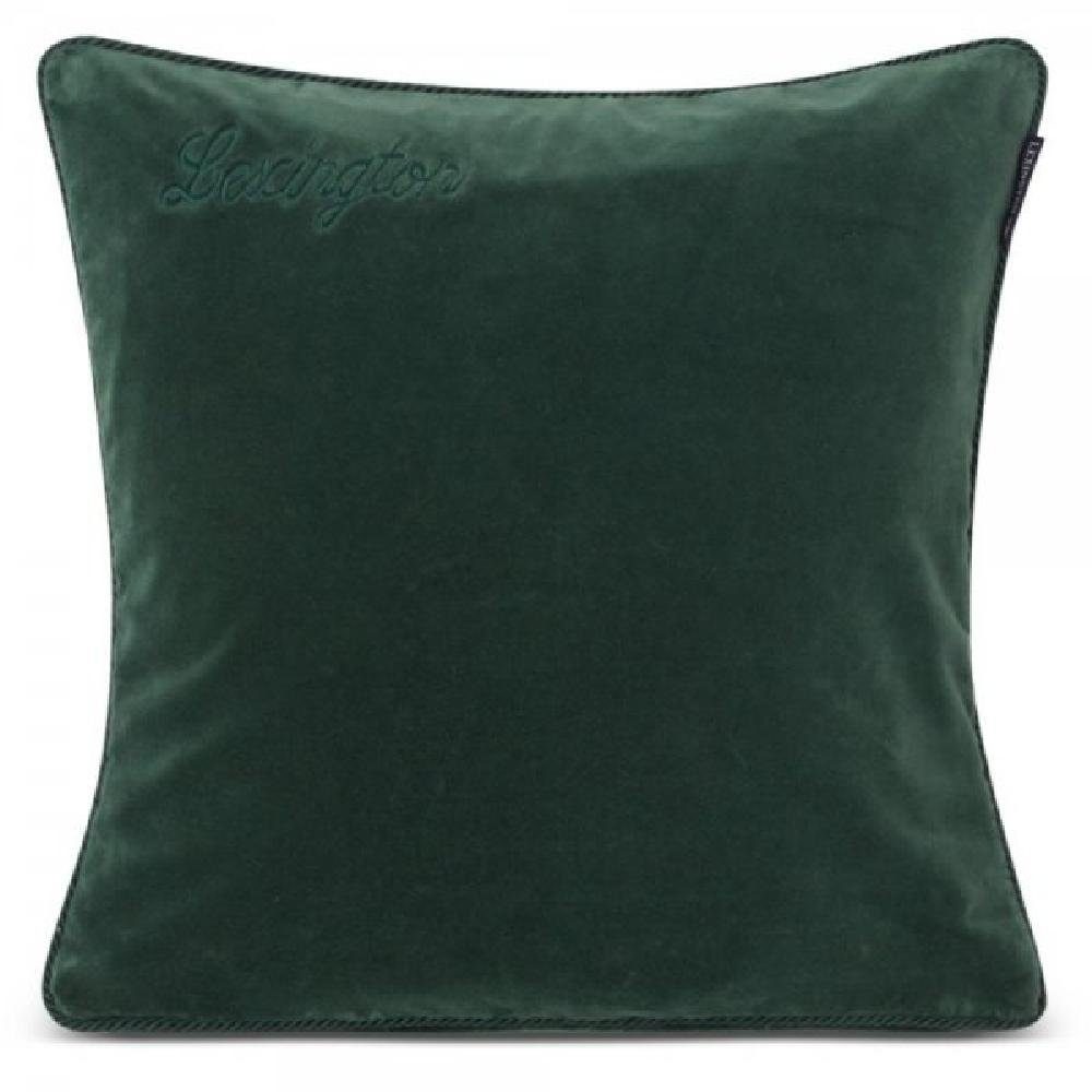 Kissenhülle LEXINGTON Kissenhülle Organic Cotton Velvet Green (50x50), Lexington