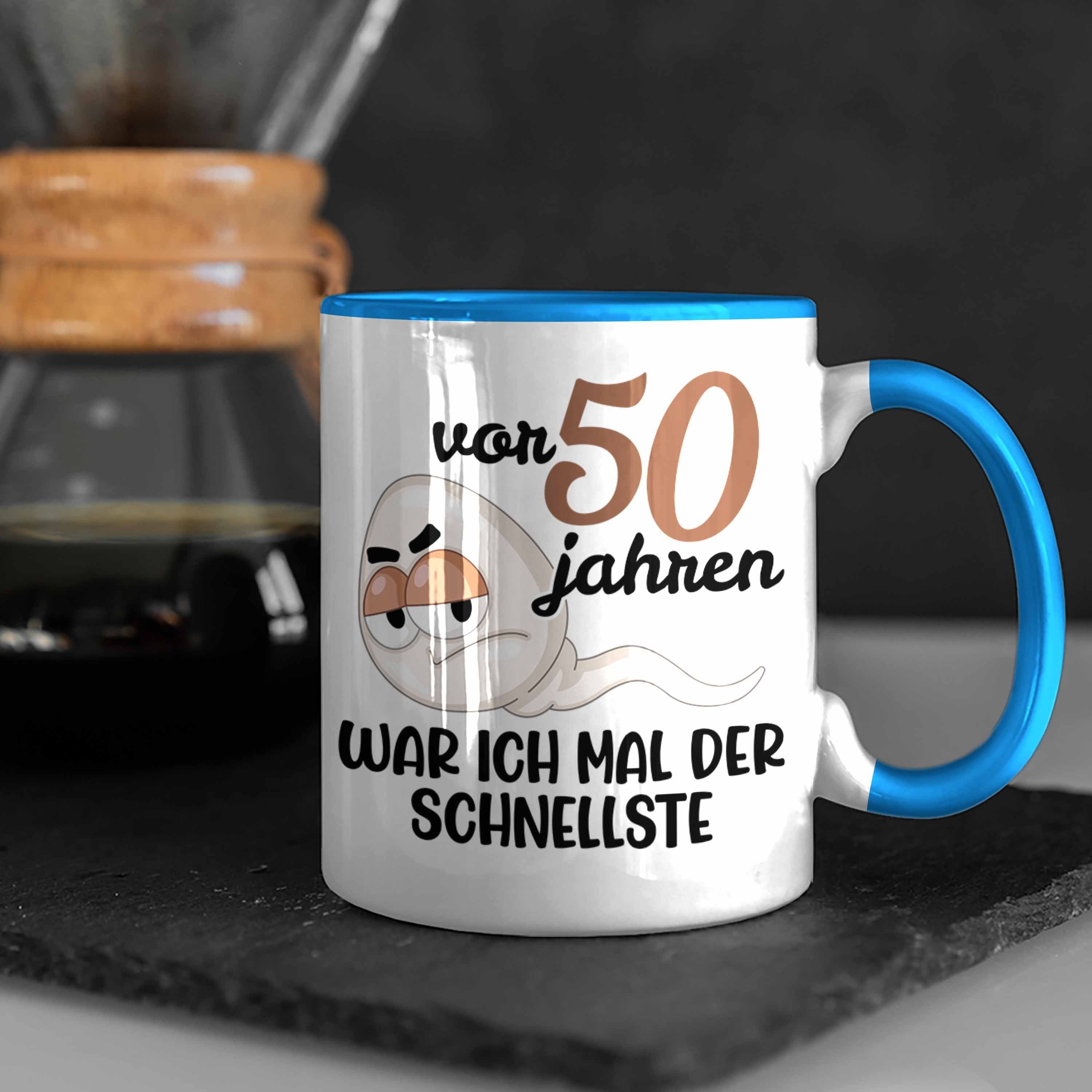 Trendation Tasse Trendation Vater Mann Geburtstag Jahre Blau Männer 50er 50 - Mann 50. Tasse Lustig Männer Alt Vater Geschenkidee 50 Geschenke Geschenk