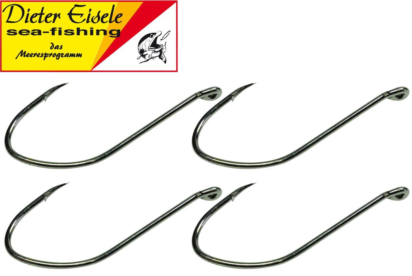 Dieter Eisele Allroundhaken Dieter Eisele Carbonstahl Naturköder Haken - 4 Angelhaken