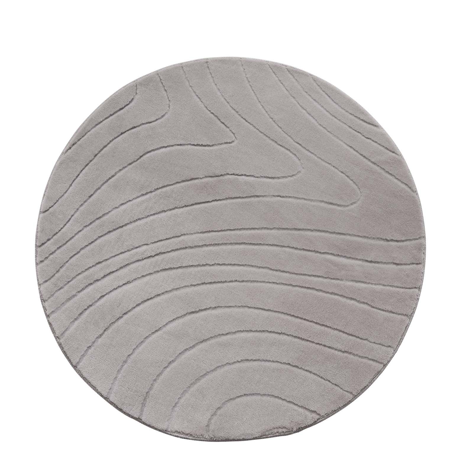 TaraCarpet Teppich TaraCarpet Homestyle 397 Organic, rechteckig, Höhe: 10 mm, Organic hoch-tief weich waschbar grau 80x150