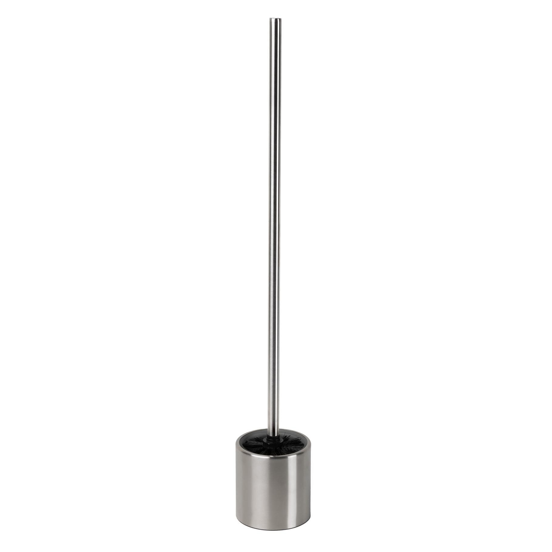 Bambelaa! WC-Garnitur XL Lange Klobürste WC Garnitur Bürstenhalter Edelstahl Silber ca. 67cm