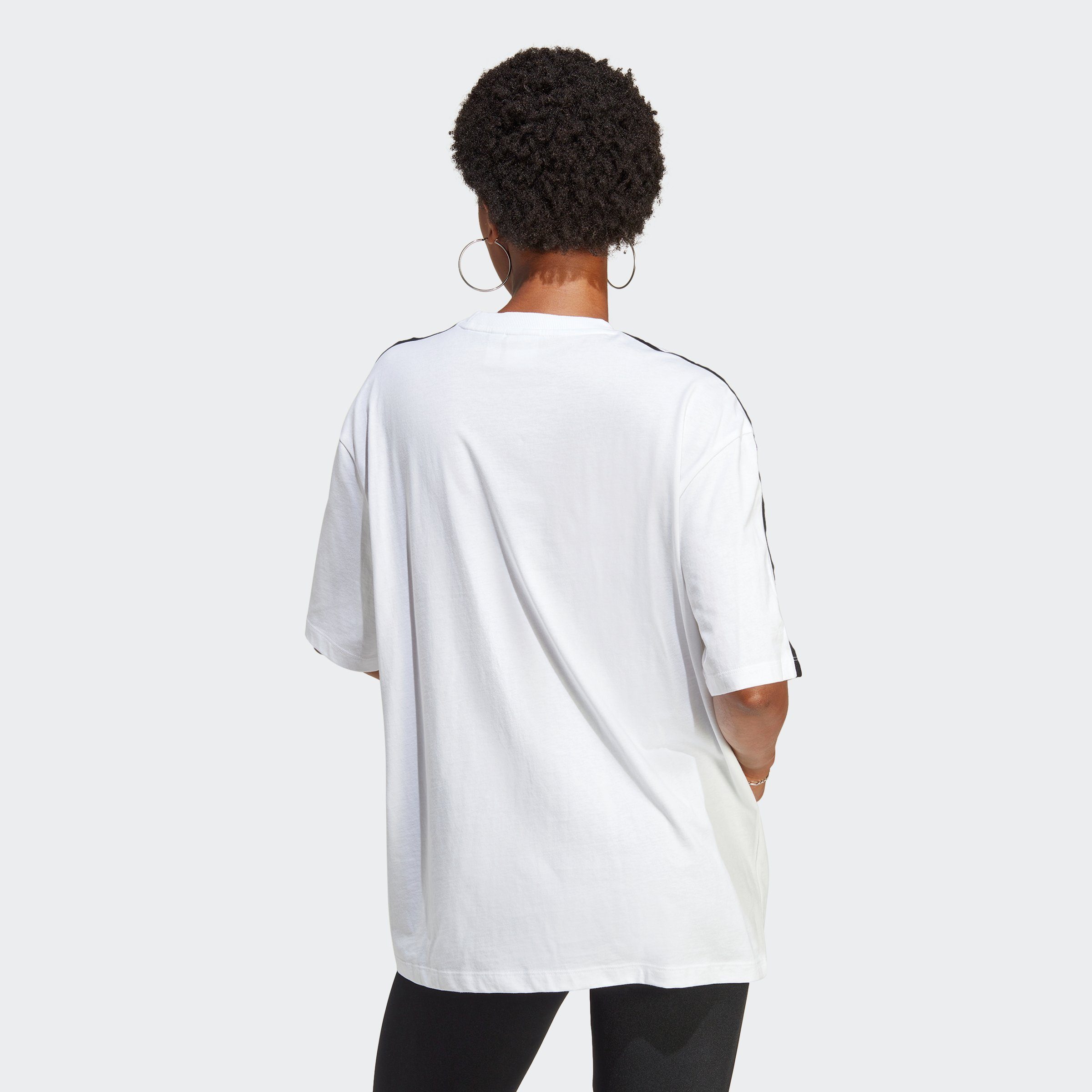 adidas Originals White CLASSICS T-Shirt OVERSIZED ADICOLOR