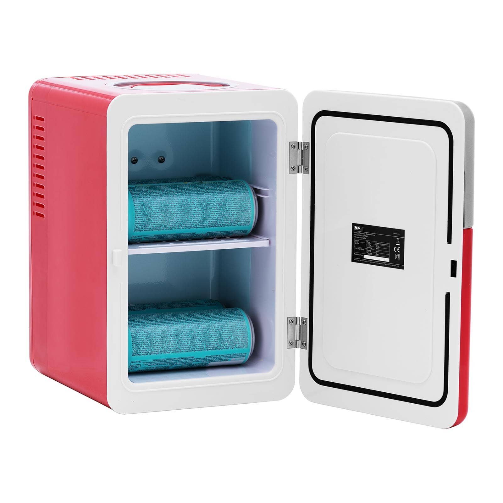 Preisvergleich für MSW Elektrische Kühlbox Mini-Kühlschrank 12 V / 230 V -  2-in-1-Gerät mit Warmhaltefunktio…, in der Farbe Rot, GTIN: 4062859182524