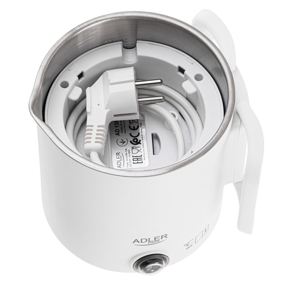 ADLER EUROPE Reise-Wasserkocher AD 1388w, 0,8 l, 650 W, im Reisedesign platzsparend zusammenklappbar
