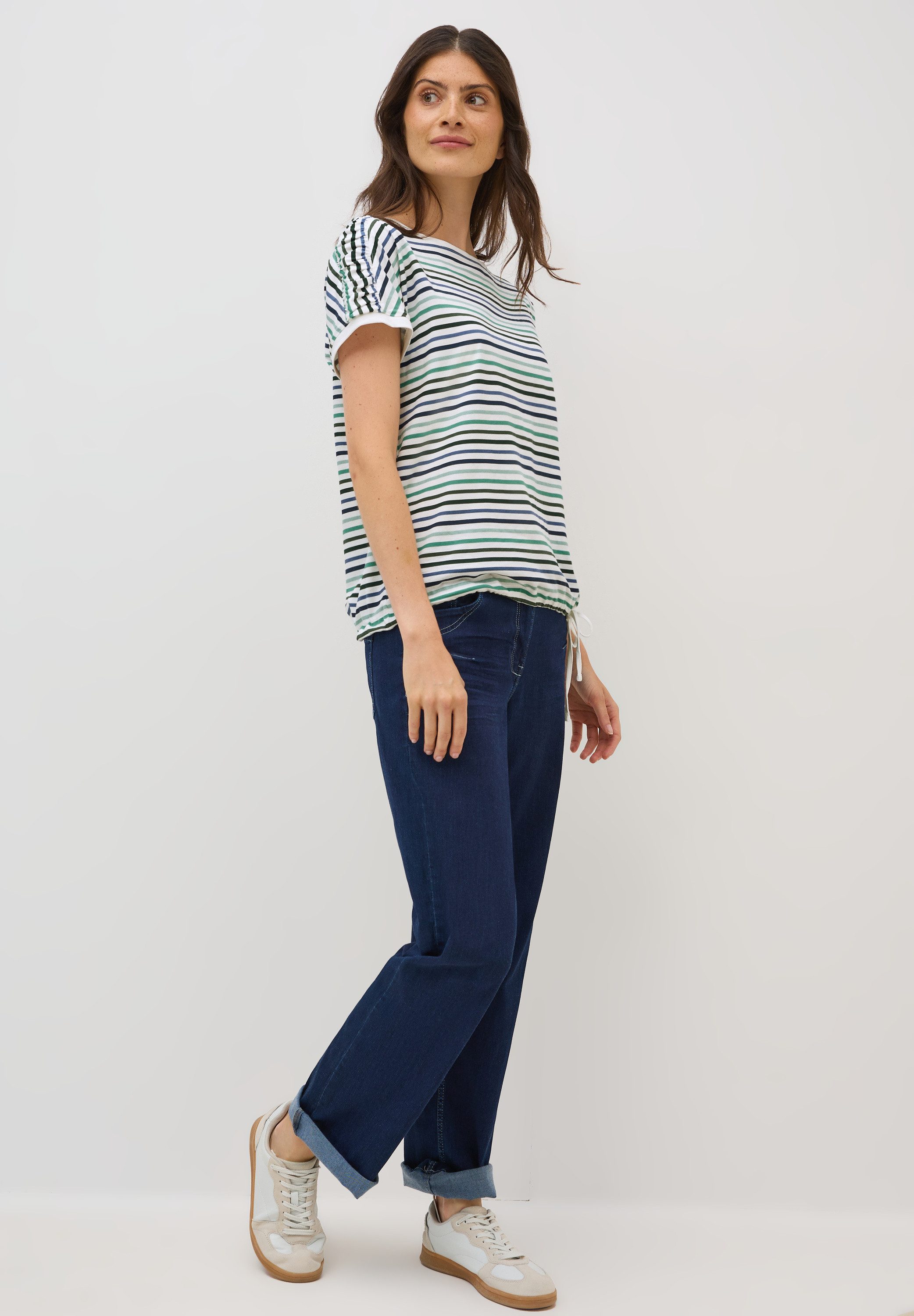 CECIL Print-Shirt mit U-Boot-Ausschnitt