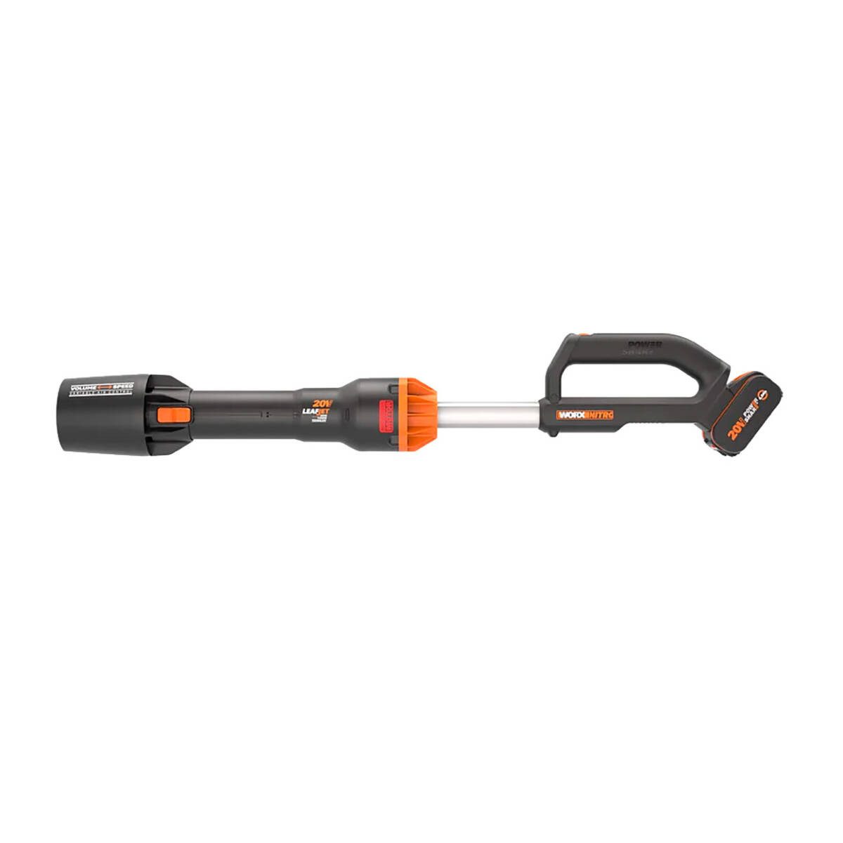 Worx Akku-Laubbläser WG543E, (Set, inkl. Akku und Ladegerät), bürstenlos, PowerShare