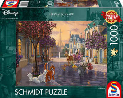 Schmidt Spiele Puzzle Disney Dremas Collection - The Aristocats, Thomas Kinkade Studios, 1000 Puzzleteile, Made in Europe