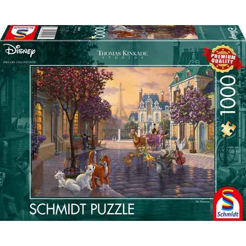 Schmidt Spiele Puzzle Disney Dremas Collection - The Aristocats, Thomas Kinkade Studios, 1000 Puzzleteile, Made in Europe