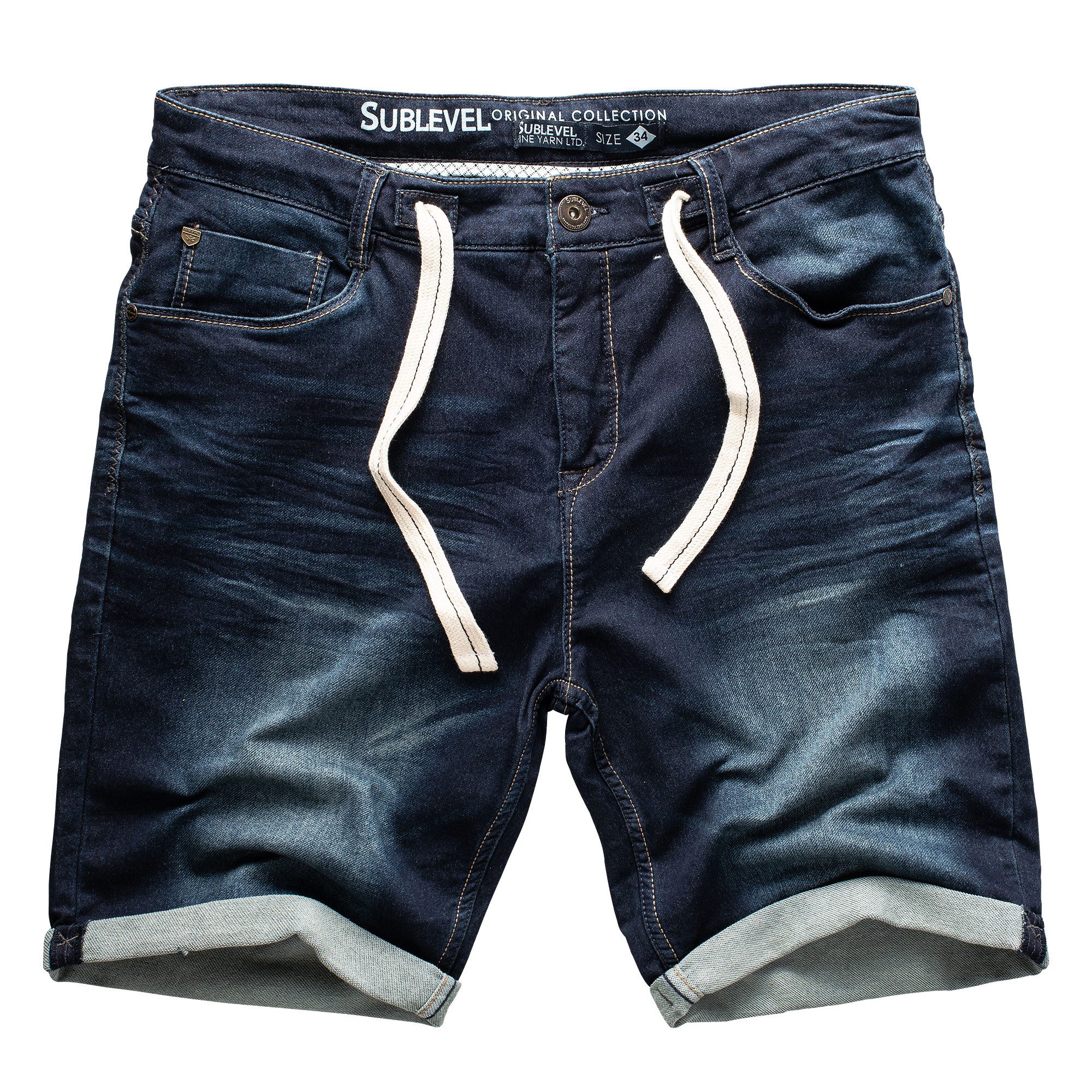 SUBLEVEL Shorts Sweat Shorts Jeans Kurze Hose Bermuda Sweatpants günstig online kaufen