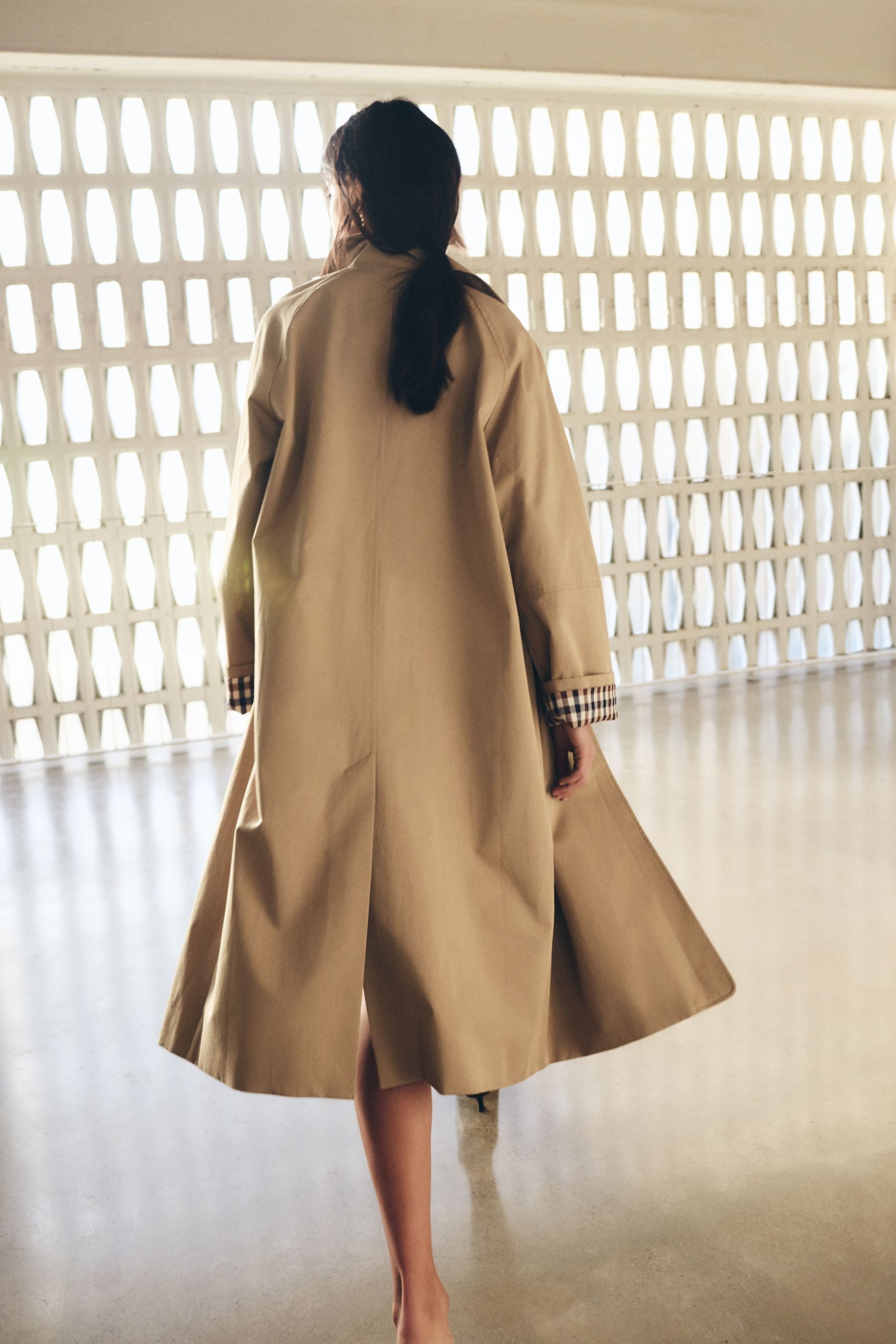 Bhoem Kurzmantel Oversized-Trenchcoat aus Baumwolle (1-tlg) günstig online kaufen