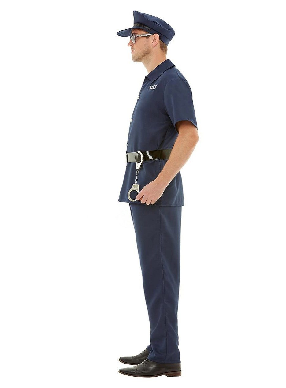 Funidelia Polizei-Kostüm US Cop Kostüm, Angelehnt an die typische Uniform eines amerikanischen Polizisten