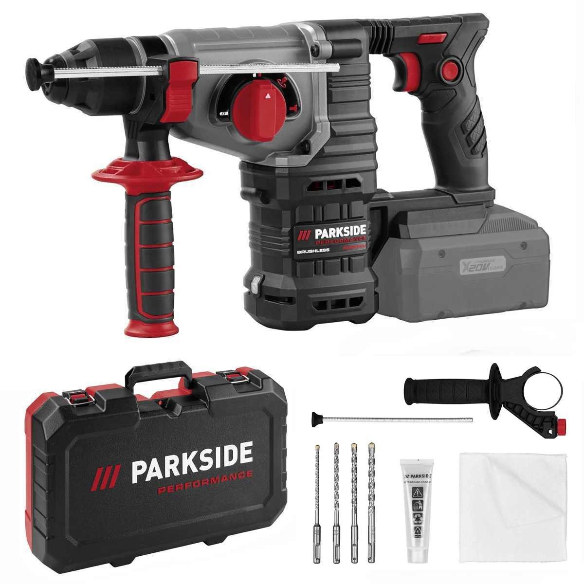PARKSIDE PERFORMANCE® Kombihammer Akku Kombihammer 20 Volt PPAKH 20-Li Ohne Akku / Ladegerät