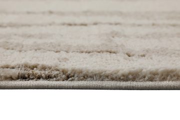 Teppich Fynn, Wecon home, Höhe: 18 mm, Kuscheliger, moderner Wohnzimmerteppich in hellen Tönen, mit Struktur