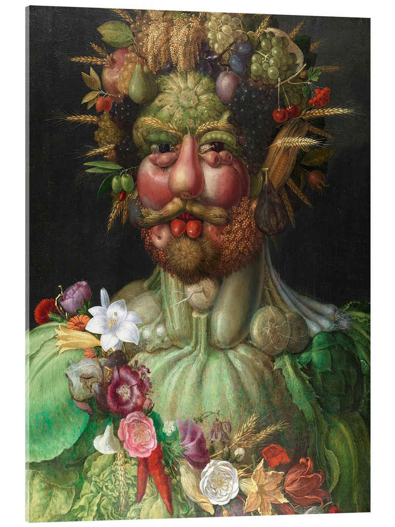 Posterlounge Acrylglasbild Giuseppe Arcimboldo, Kaiser Rudolf II von Habsburg als Vertumnus, Malerei