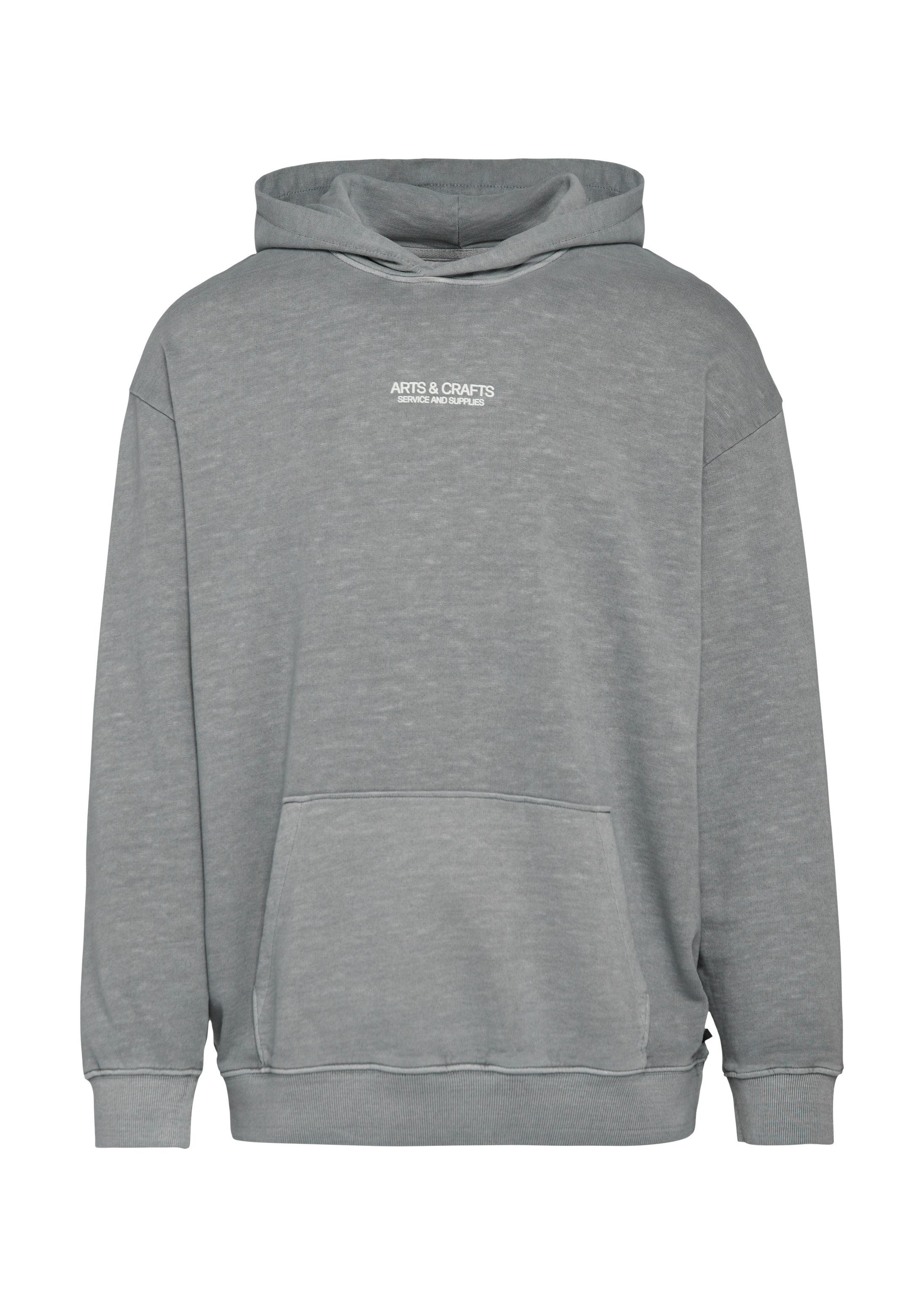 s.Oliver Sweatshirt Sweatshirt Hoodie mit Flammgarn-Struktur im Relaxed Fit