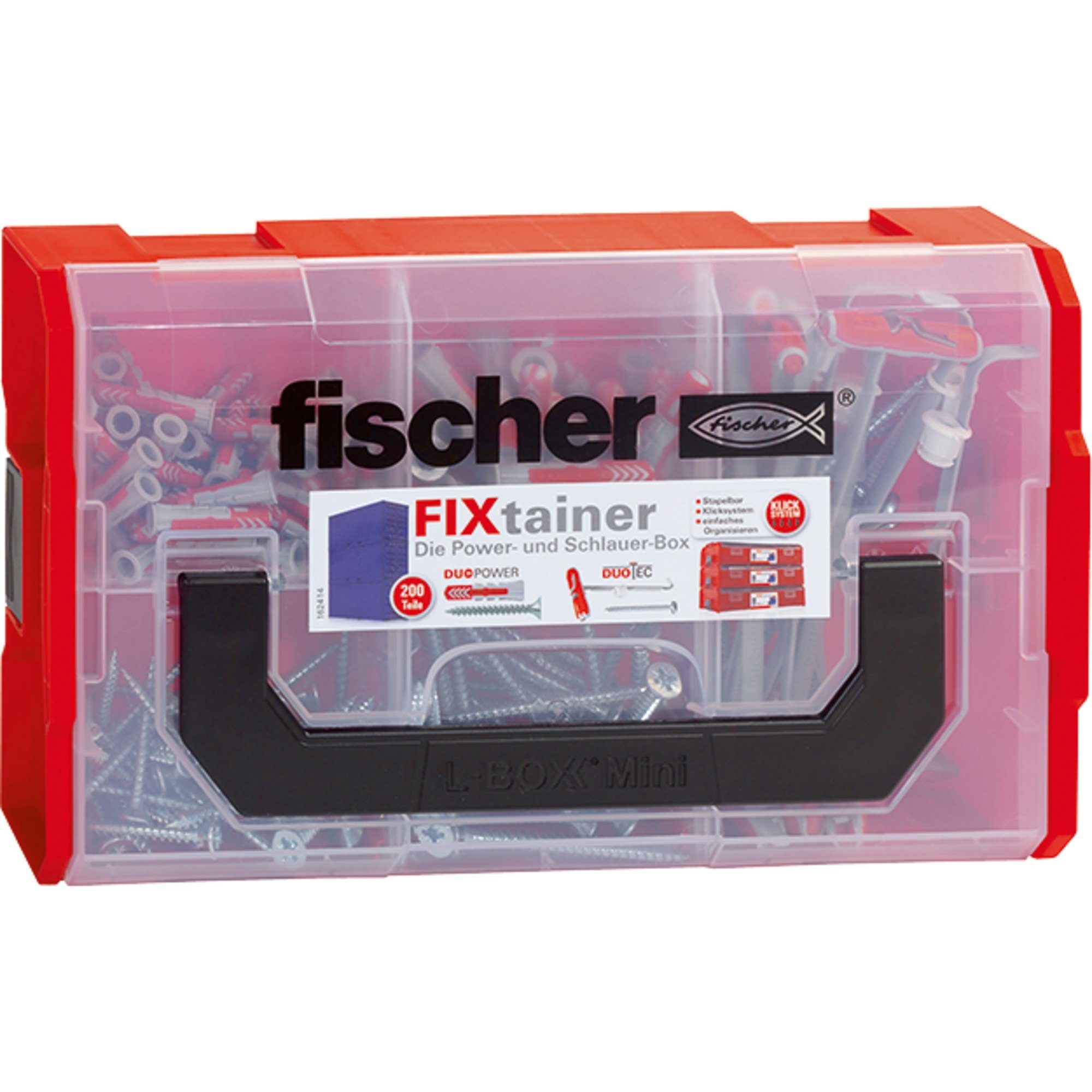Universaldübel fischer FixTainer-DUOPOWER/DUOTEC, Dübel, (mit