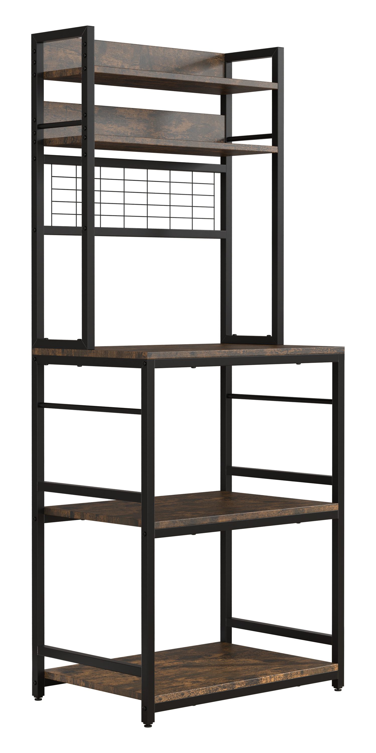 VCM Unterschrank Küchenschrank Kolari H. 150 x B. 60 x T. 40 cm Küchenregal, ausreichend Stauraum, Küchenmöbel, Badschrank