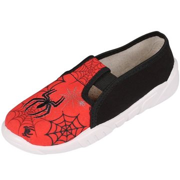 Sarcia.eu Rot-schwarze Jungen Turnschuhe Spider Hausschuh