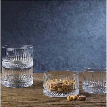 Pasabahce Dessertschale Elysia, Glas, (Packung, 2-tlg), 2-er Set Knabberschüsseln - Glas Cups für vielfältige Snackoptionen
