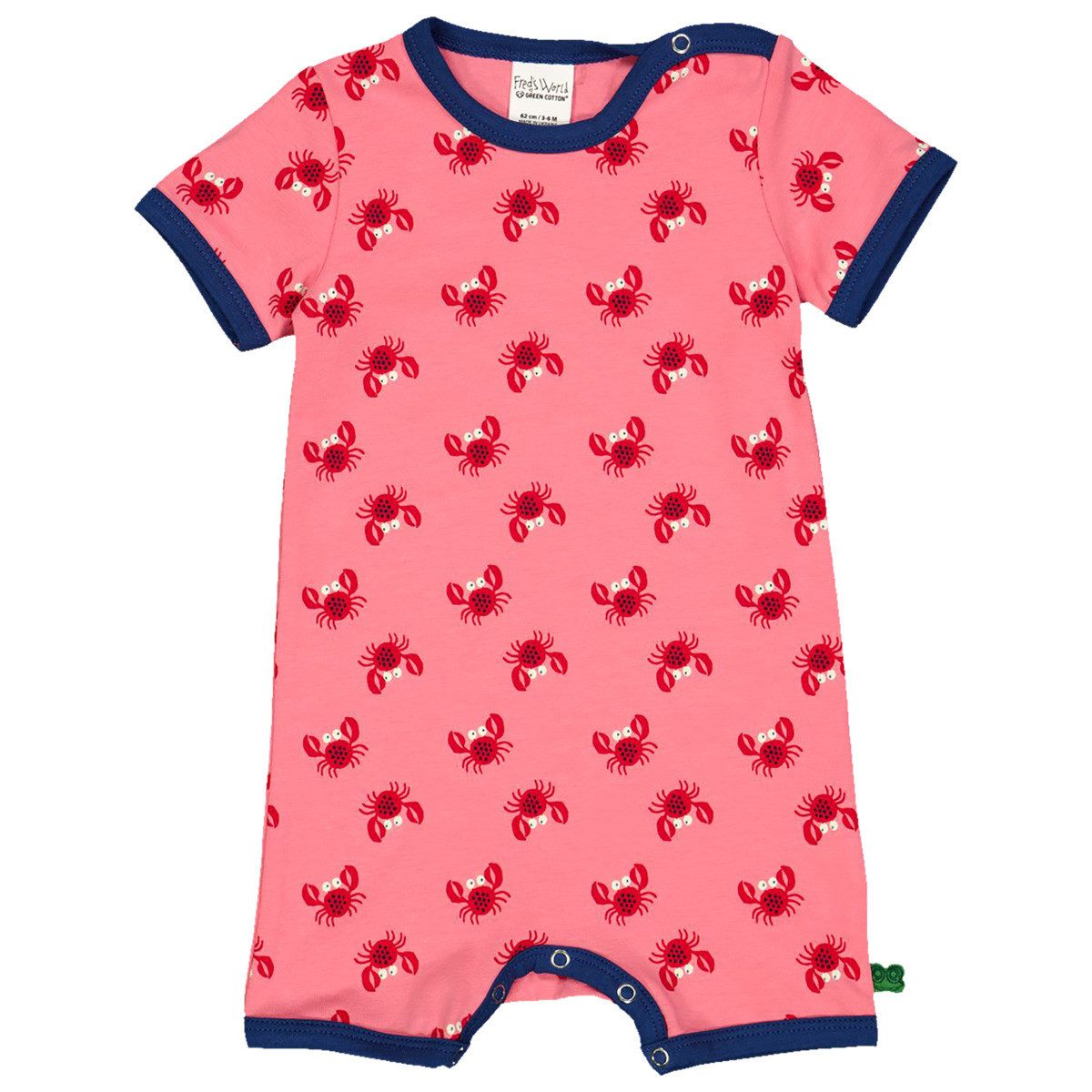 Fred's World by GREEN COTTON Spieler 1583047600 Mädchen Sommerstrampler, Einteiler, Babyanzug, Kurzarm-Strampler, Overall