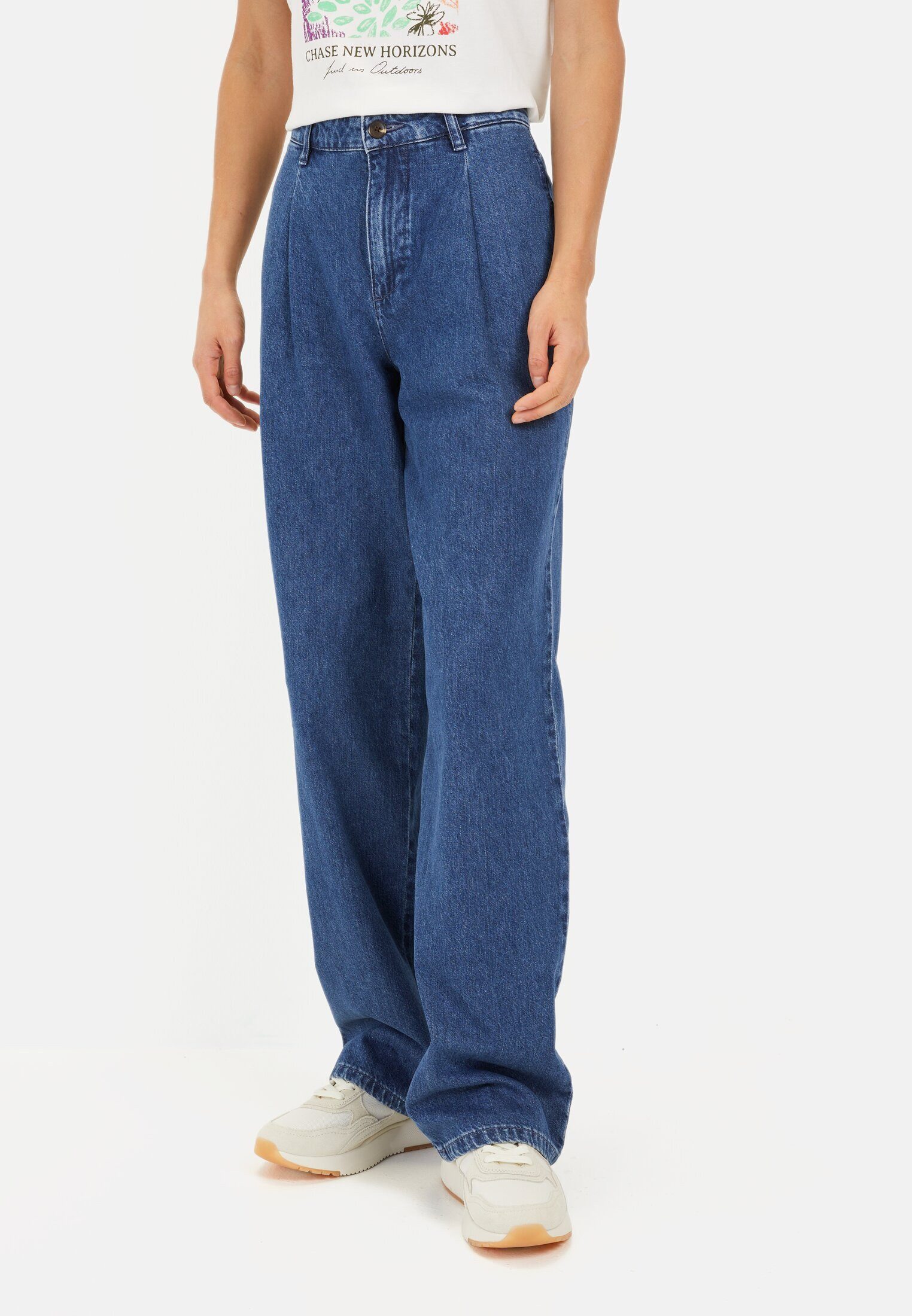 camel active Loose-fit-Jeans aus reiner Baumwolle