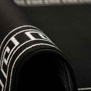 Designteppich Trendline Schwarz Weiß Römische Bordüre, Pergamon, Rechteckig, Höhe: 8 mm