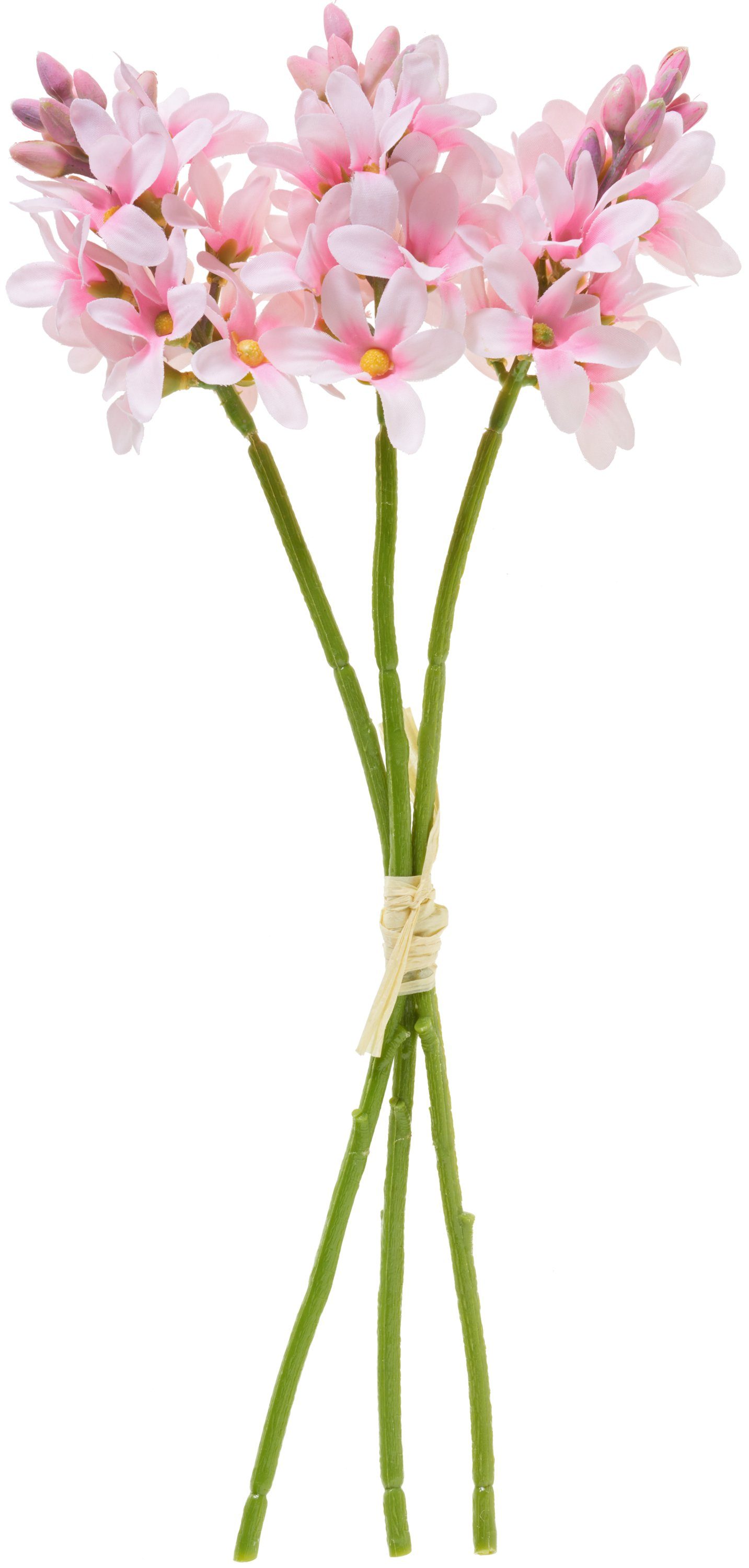 Kunstblume Hyazinthe Einzelstiel, 30 cm, 3 Stück