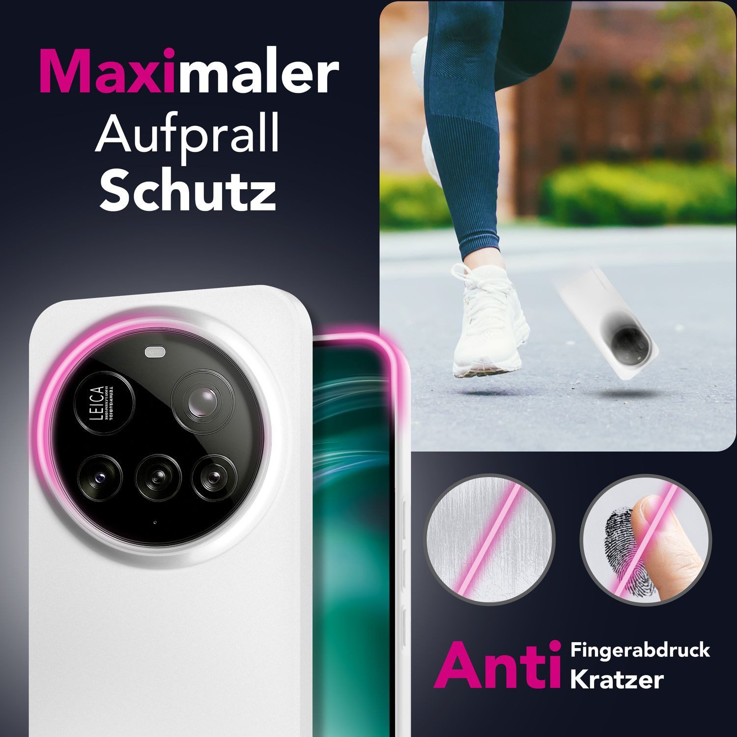 Nalia Smartphone-Hülle Xiaomi 15 Ultra 17,1 cm (6,73 Zoll), Extrem Dünn 0,3mm / Mattiert / Anti-Schlieren / Rutschfest / Wireless
