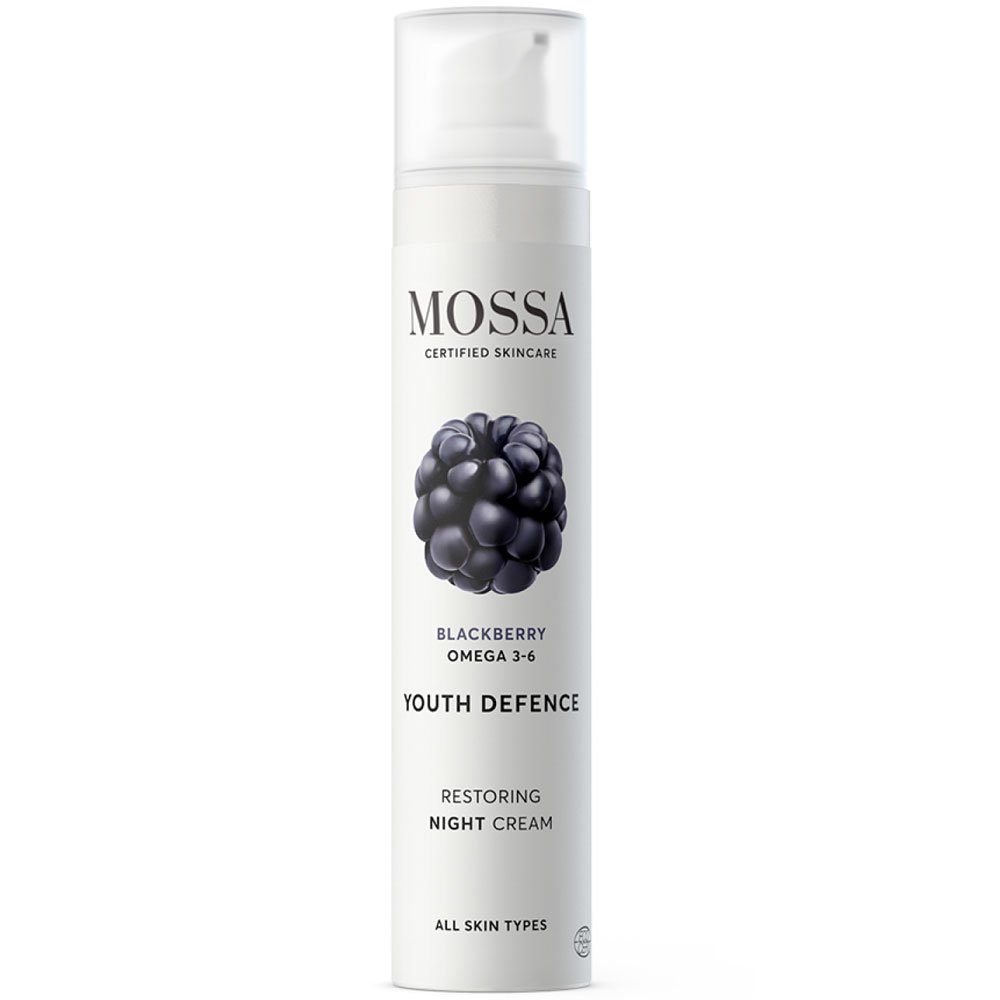 Mossa Nachtcreme YOUTH DEFENCE mit Omega -, 50 ml