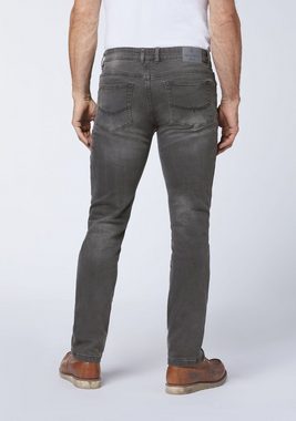 Oklahoma Jeans Straight-Jeans aus hellgrauem Denim (1-tlg)