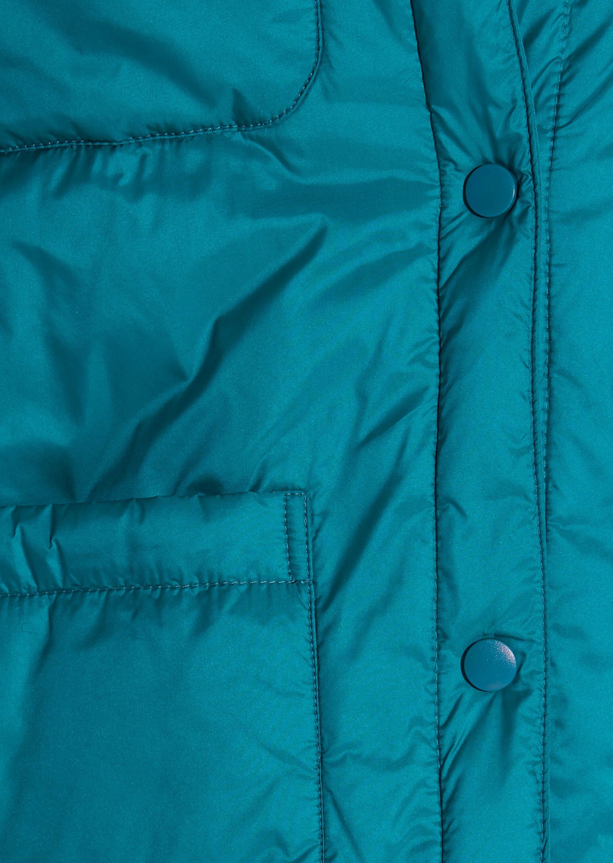 MADELEINE Steppjacke Sportive, leichte Jacke mit Taschen Gestreiftes Design, Klappkragen und praktische Druckknöpfe