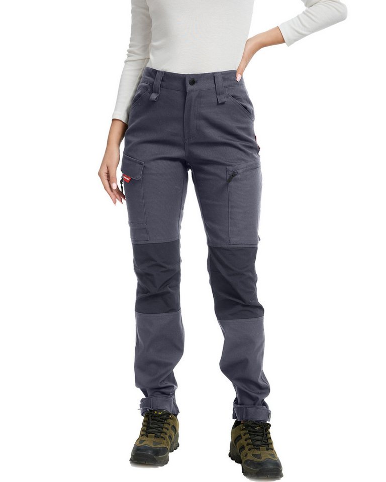 WORK IDEA Trekkinghose Damen Sommer Stretch-Slim Fit wasserabweisend Wanderhose, Arbeitshose (1-tlg) geeignet für Outdoor-Aktivitäten, S-5XL