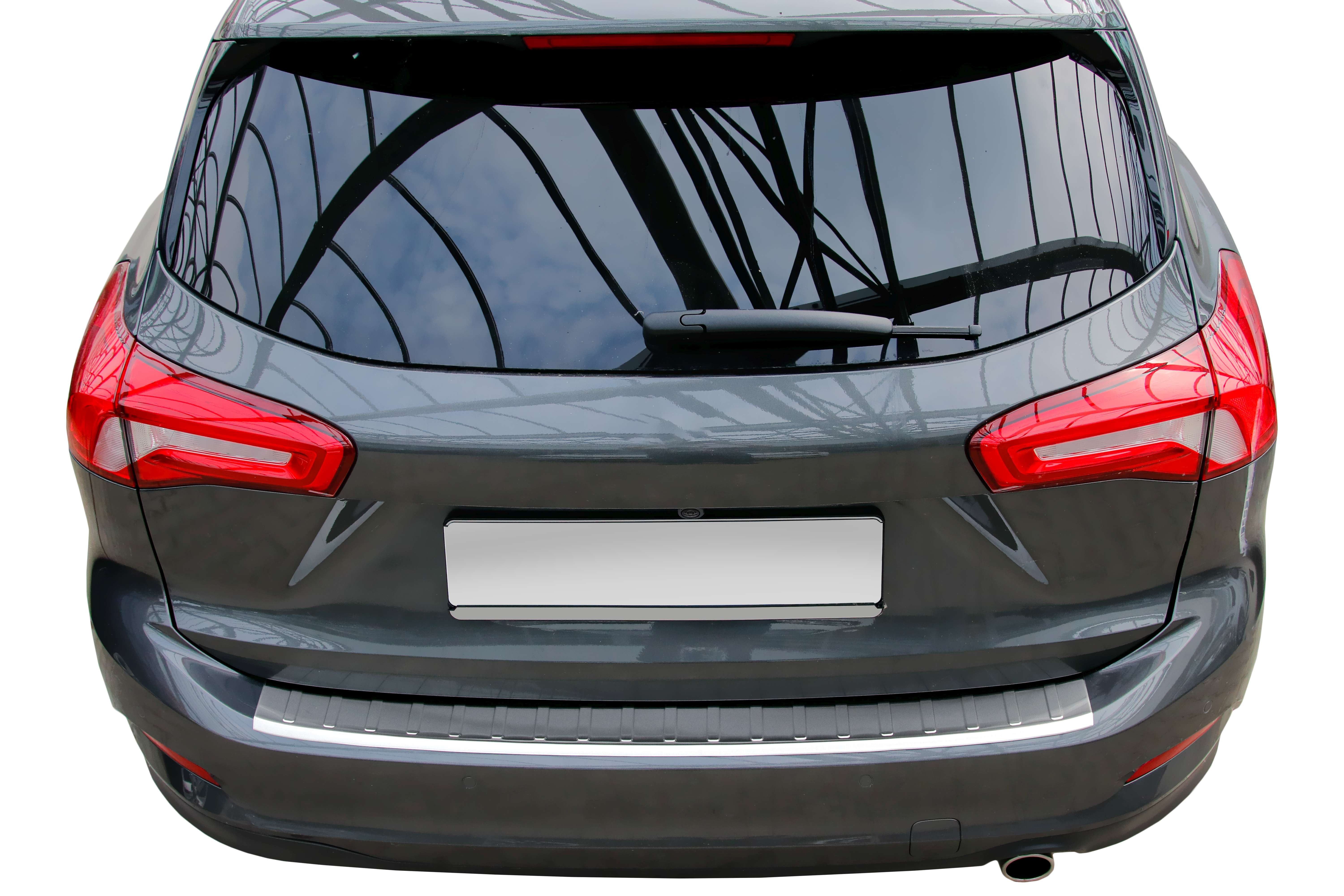 RECAMBO Ladekantenschutz für FORD Focus 4 TURNIER, ab 2018 Stoßstangenschutz, V2A rostfrei, Exklusive Optik, praktischer Schutz & perfekte Passform