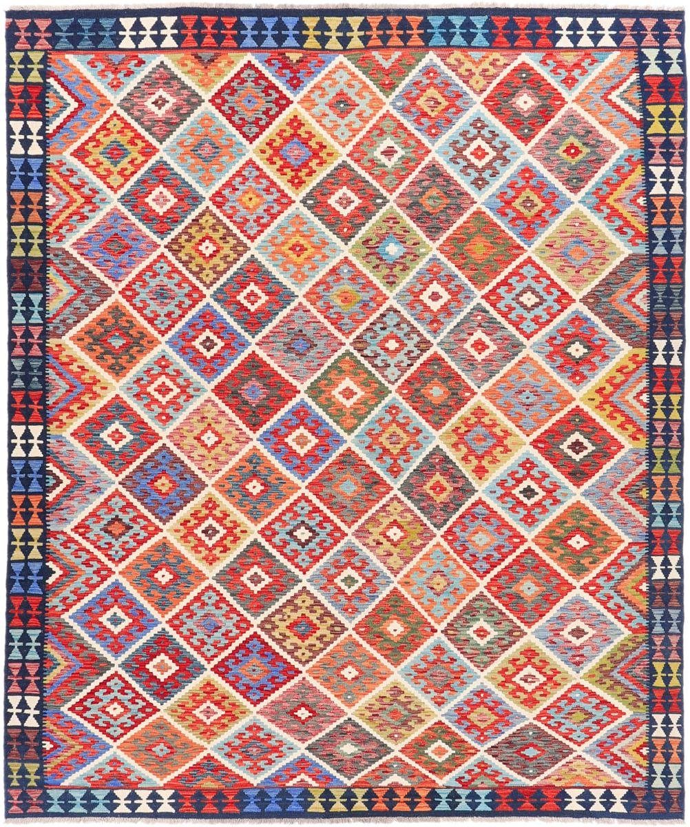 Orientteppich Kelim Afghan Heritage 254x303 Handgewebter Moderner Orientteppich, Nain Trading, rechteckig, Höhe: 3 mm